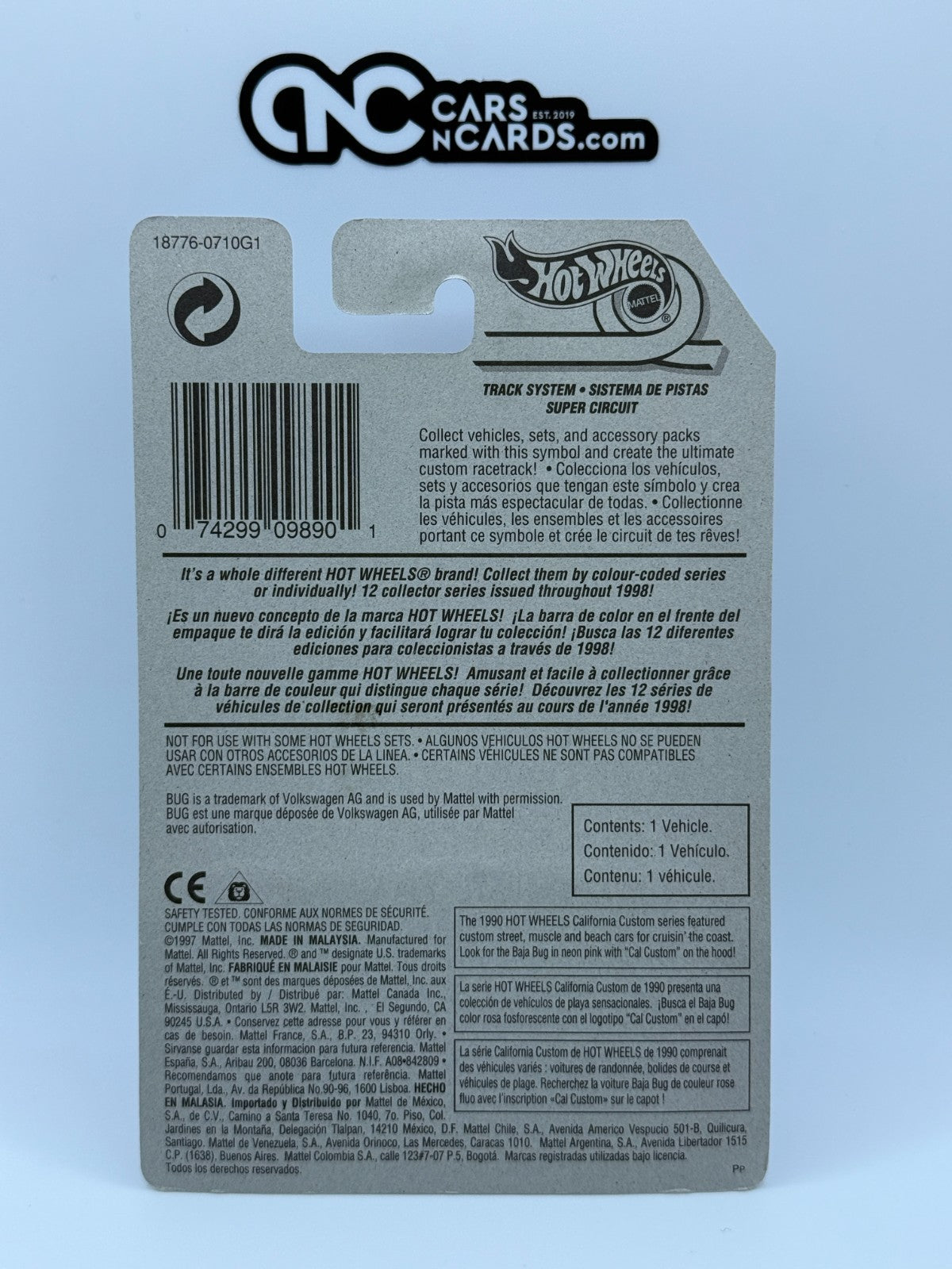 1998 Hot Wheels Tropicool 2/4 Baja Bug Volkswagen Beetle