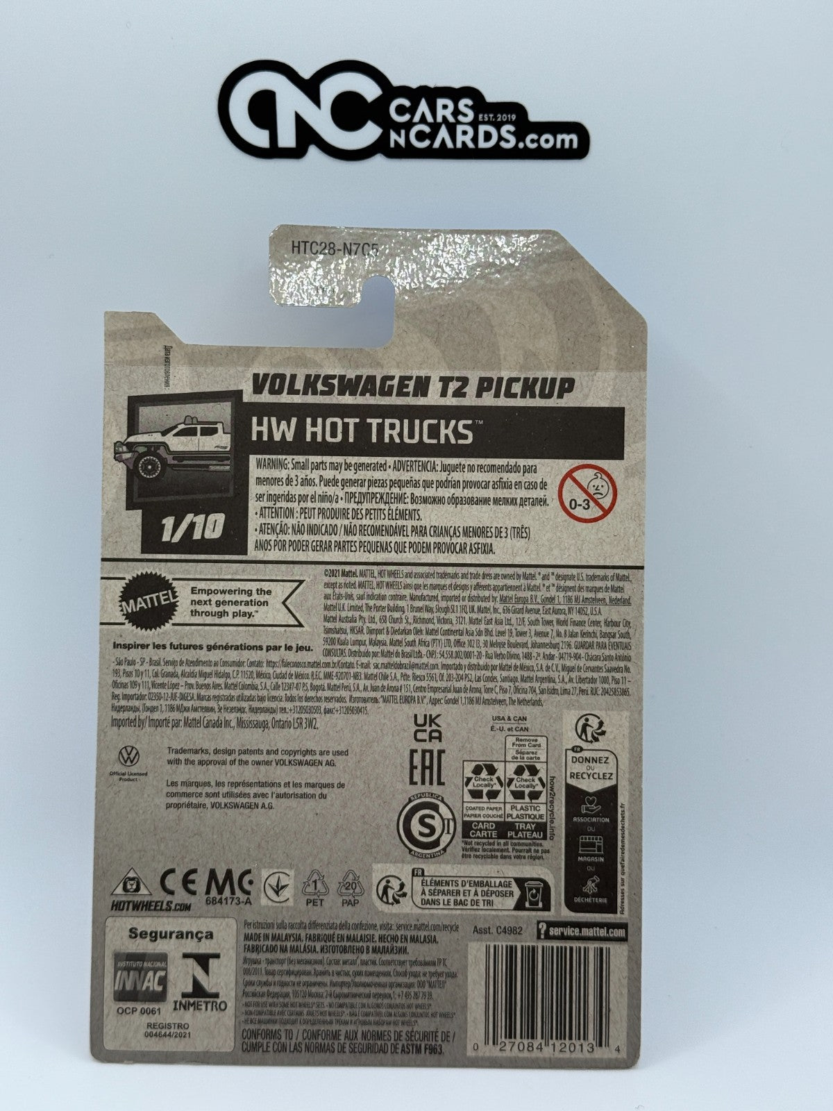 2024 Hot Wheels HW Hot Trucks 1/10 Volkswagen T2 Pickup Blue