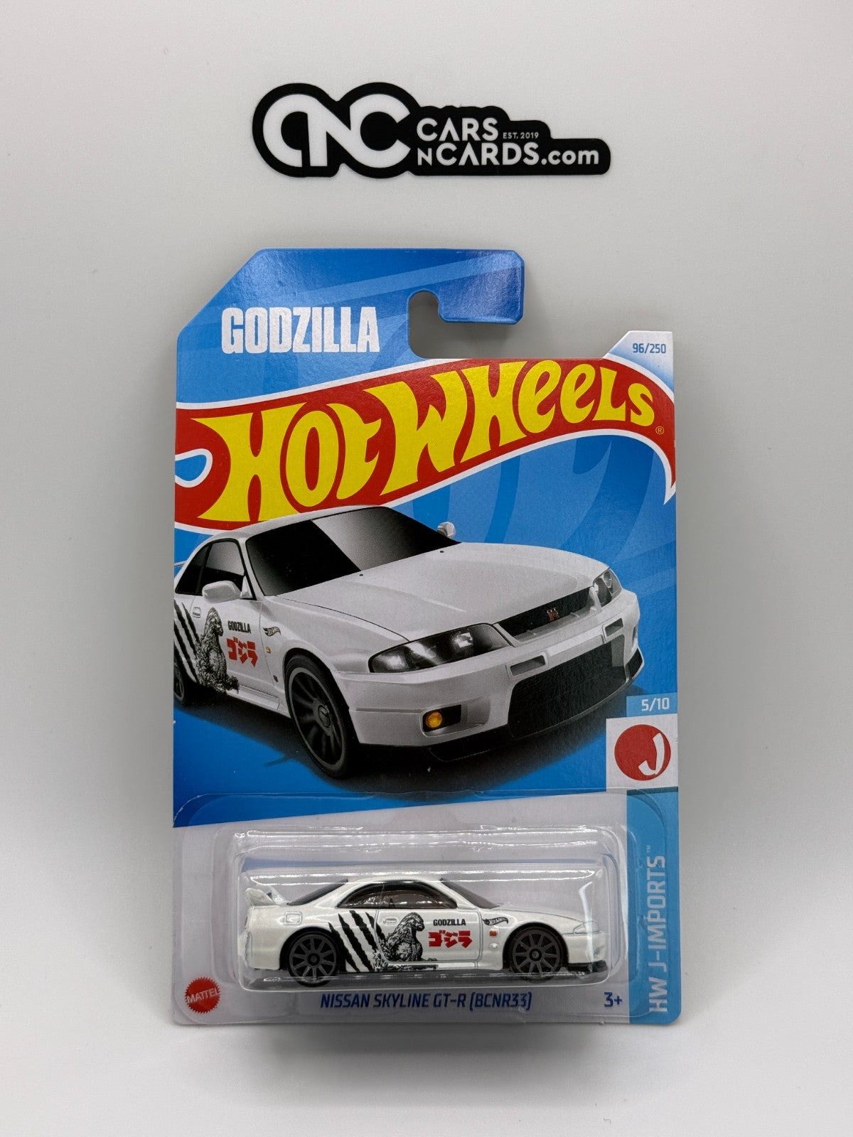 2024 Hot Wheels HW J-Imports 5/10 Godzilla Nissan Skyline GT-R (BCNR33) White