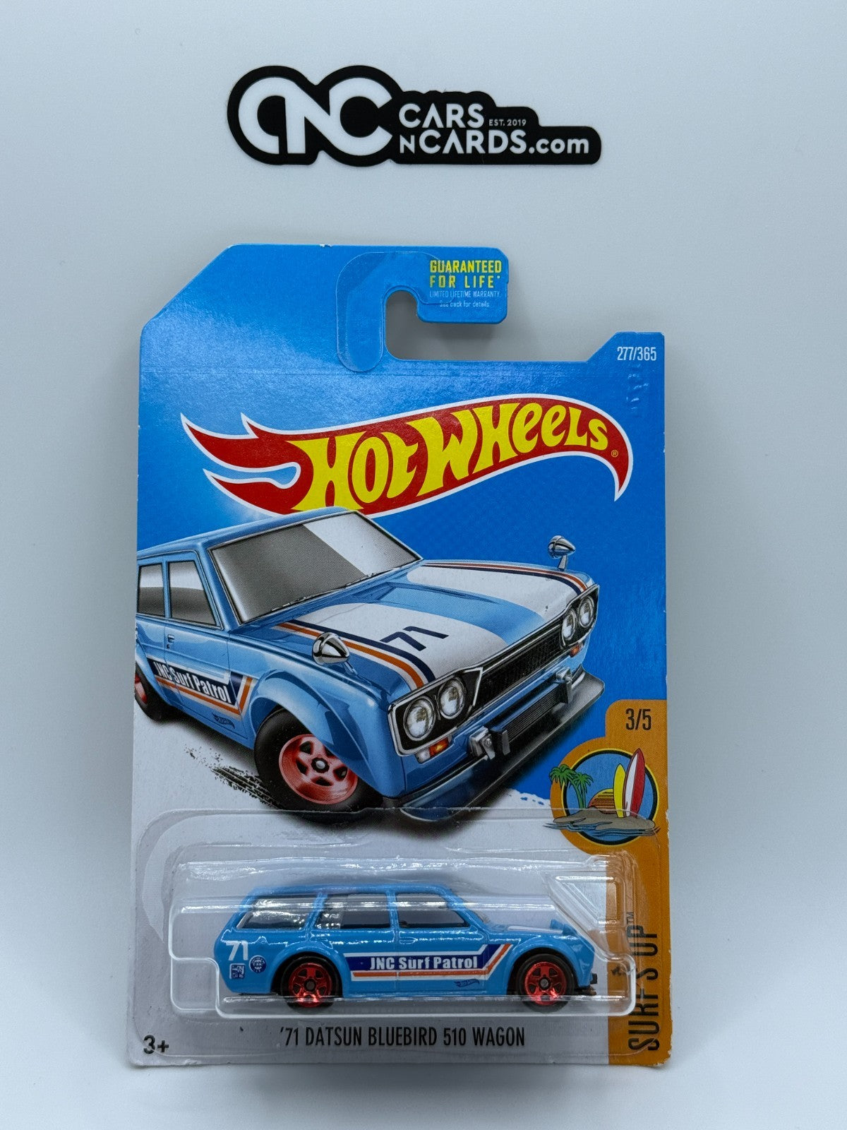 2017 Hot Wheels Surf's Up 3/5 '71 Datsun Bluebird 510 Wagon