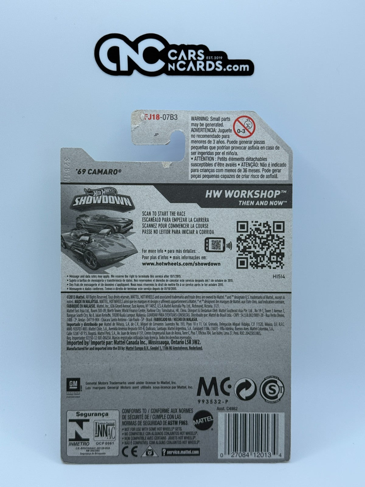 2015 Hot Wheels HW Workshop '69 Chevrolet Camaro White