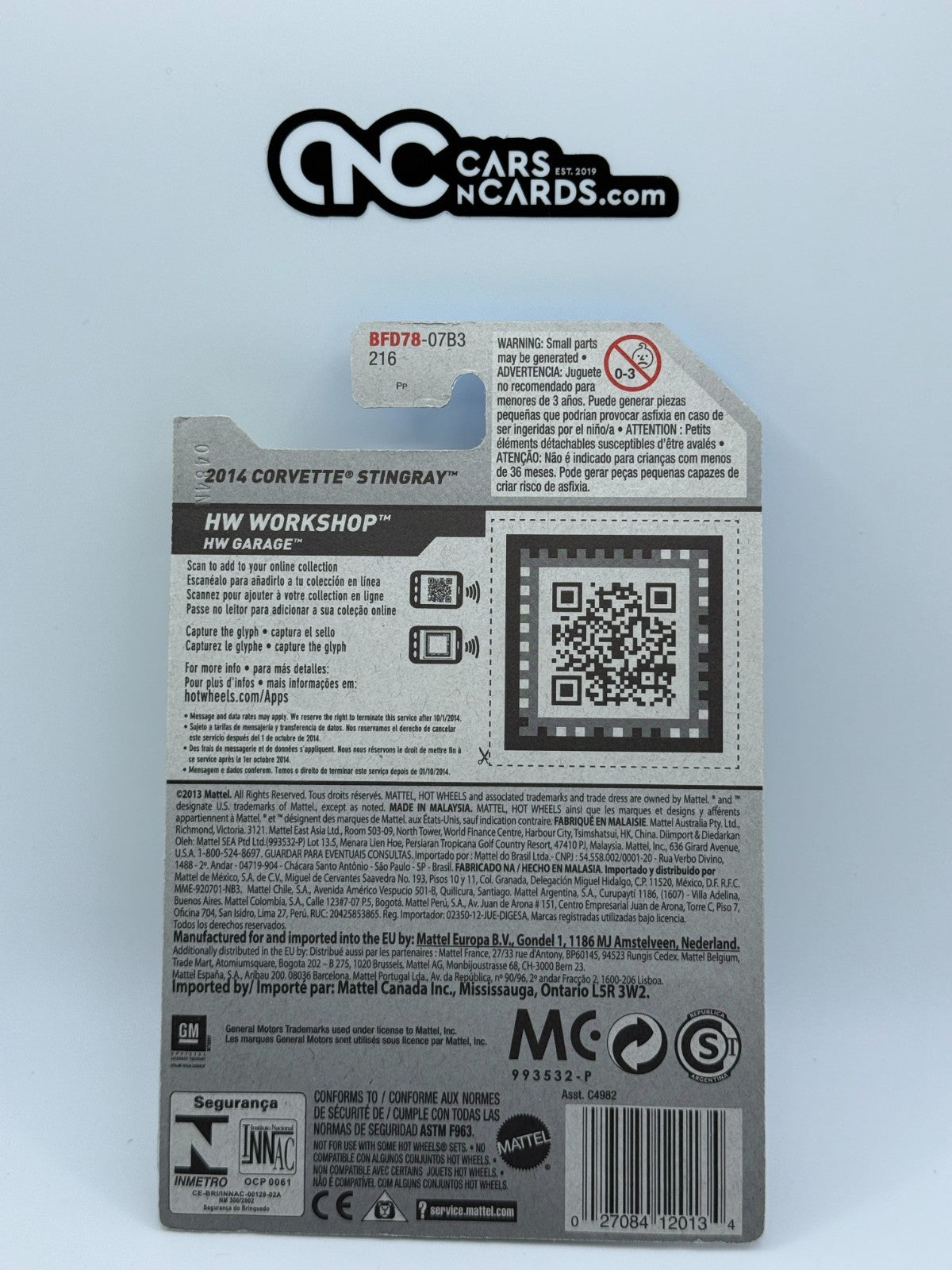 2014 Hot Wheels HW Workshop 2014 Corvette Stingray Gray