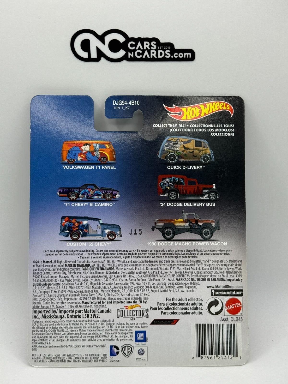 2016 Hot Wheels Premium DC Comics Batman '34 Dodge Delivery Bus