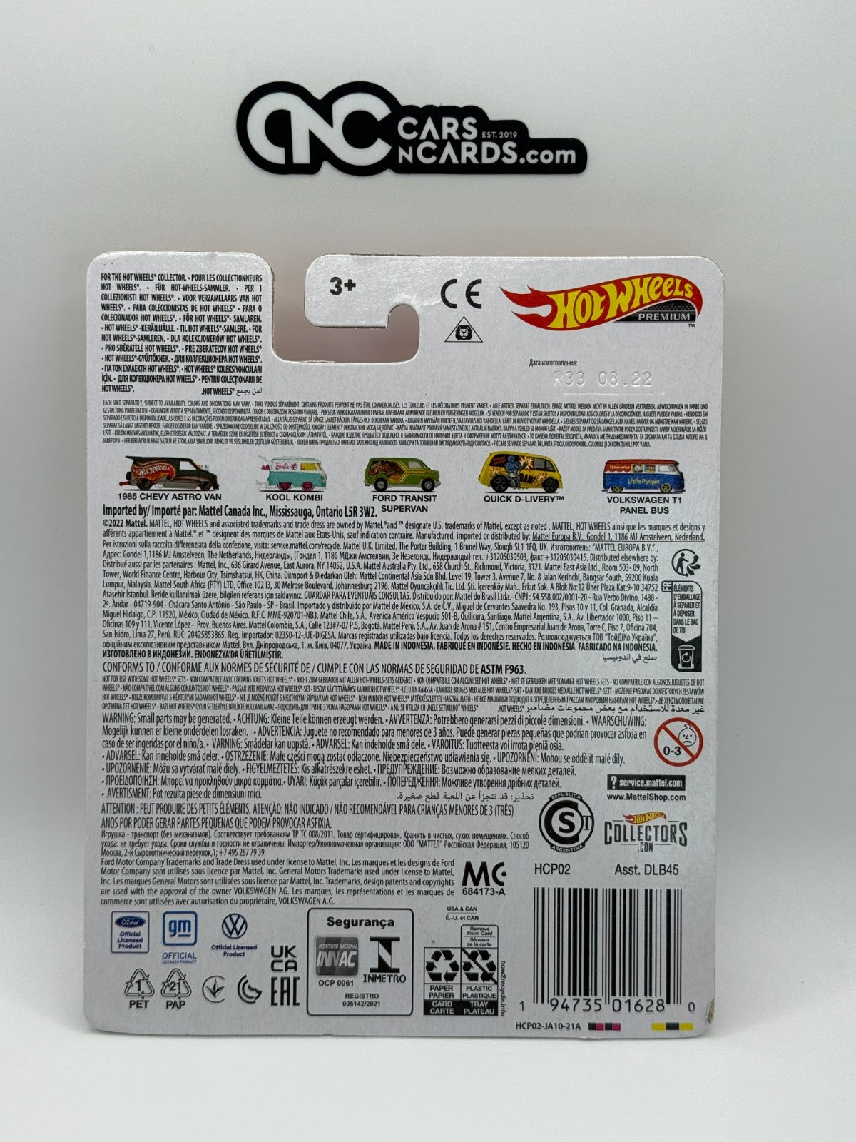 2022 Hot Wheels Premium Fisher-Price Volkswagen T1 Panel Bus (Soft Corners)