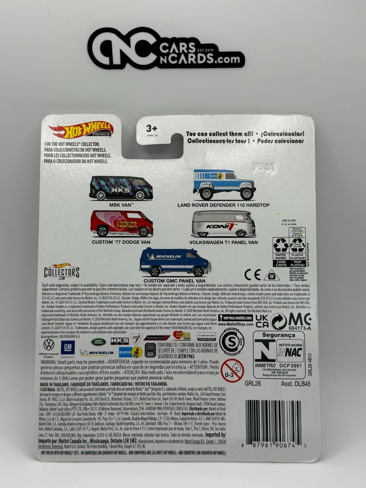 2020 Hot Wheels Premium 4/5 Koni Volkswagen T1 Panel Bus