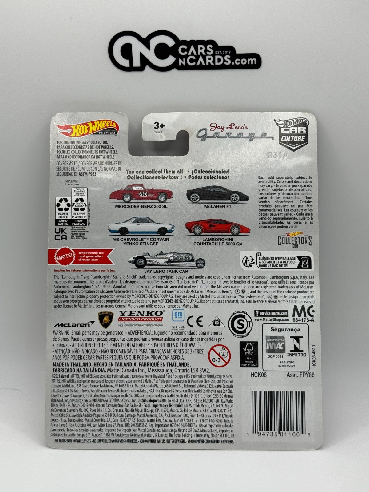 2022 Hot Wheels Premium Jay Leno's Garage 2/5 McLaren F1