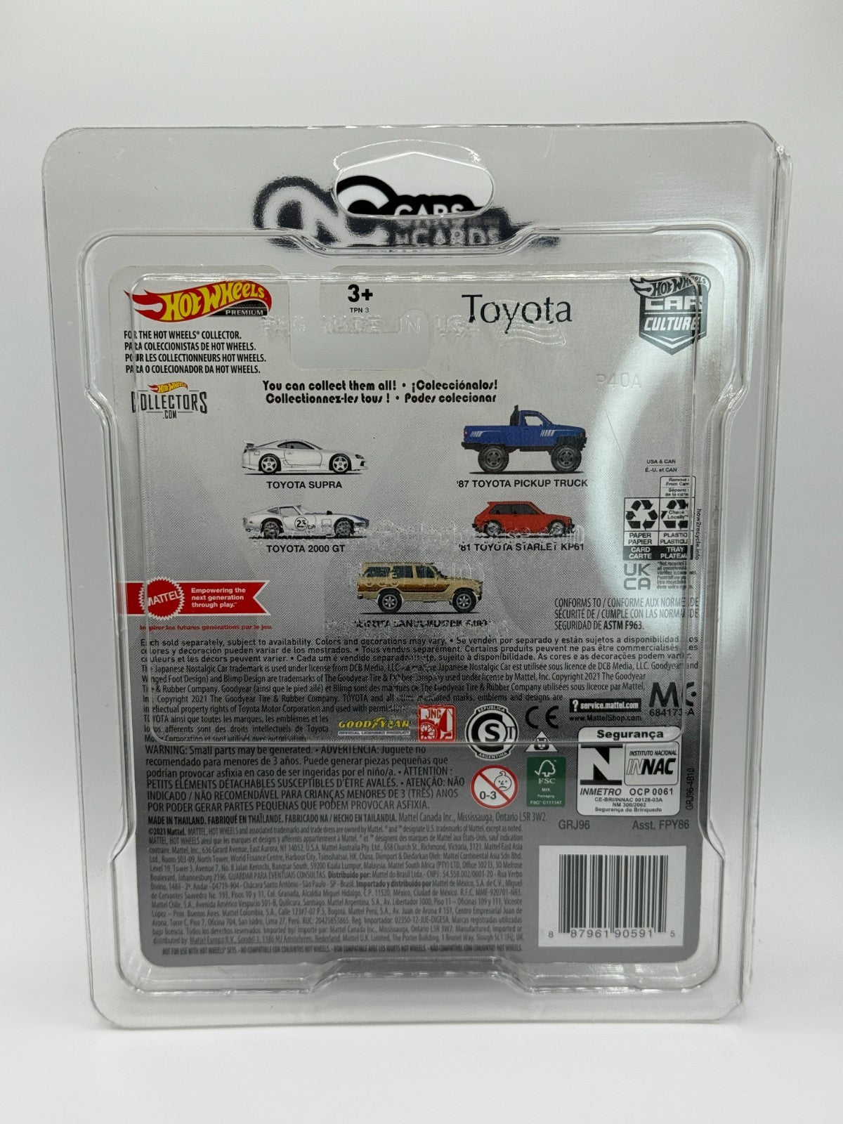 2022 Hot Wheels Premium Car Culture Toyota Series 1/5 Toyota Supra W/Protector