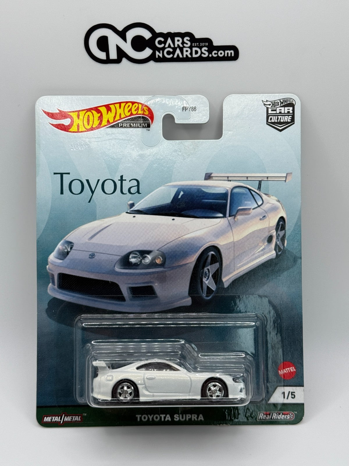 2022 Hot Wheels Premium Car Culture Toyota Series 1/5 Toyota Supra W/Protector