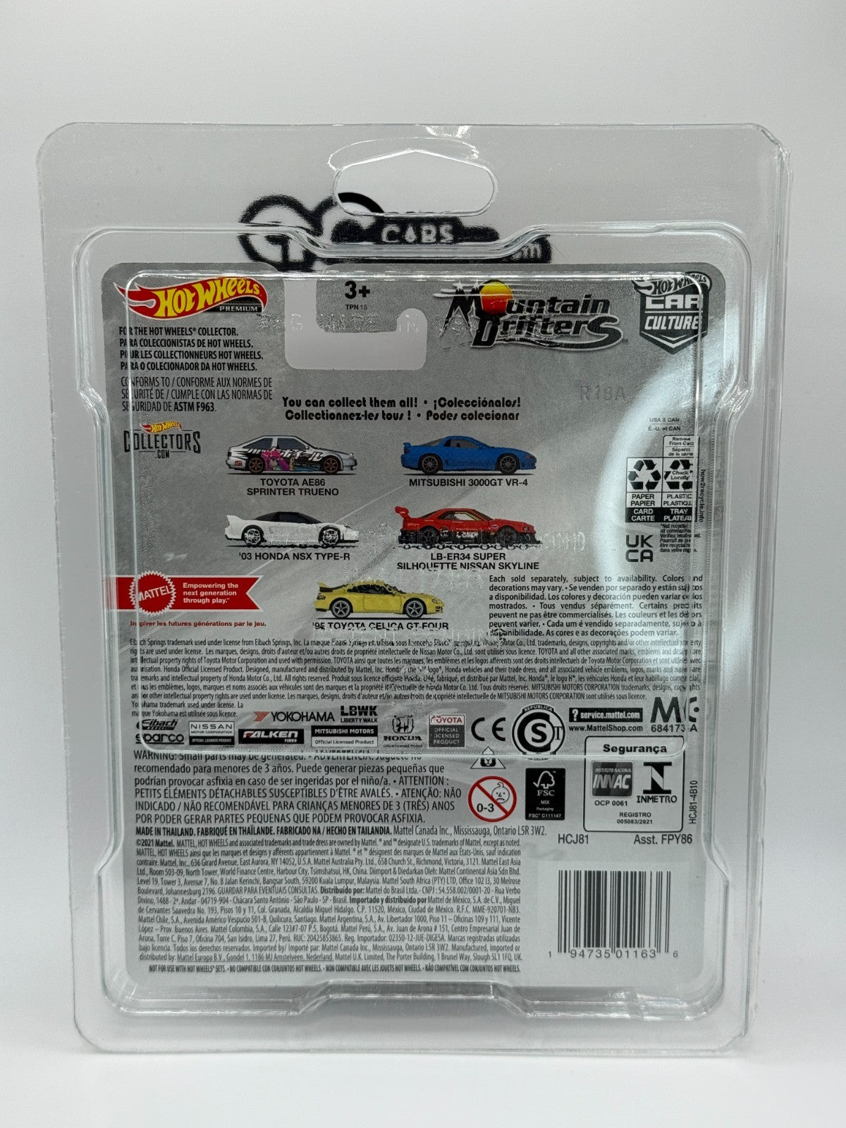 2022 Hot Wheels Premium Mountain Drifters Silhouette Nissan Skyline W/Protector