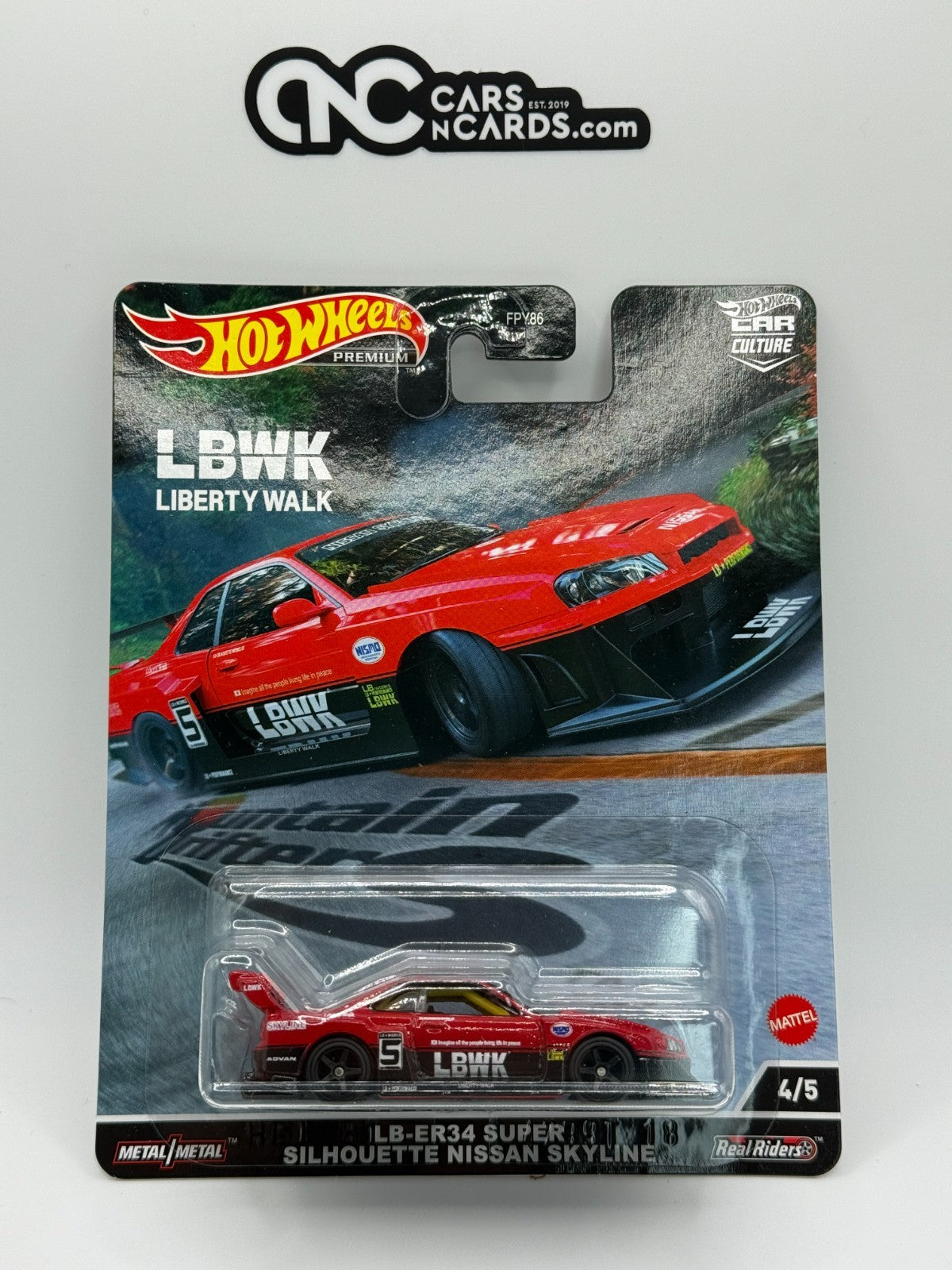 2022 Hot Wheels Premium Mountain Drifters Silhouette Nissan Skyline W/Protector