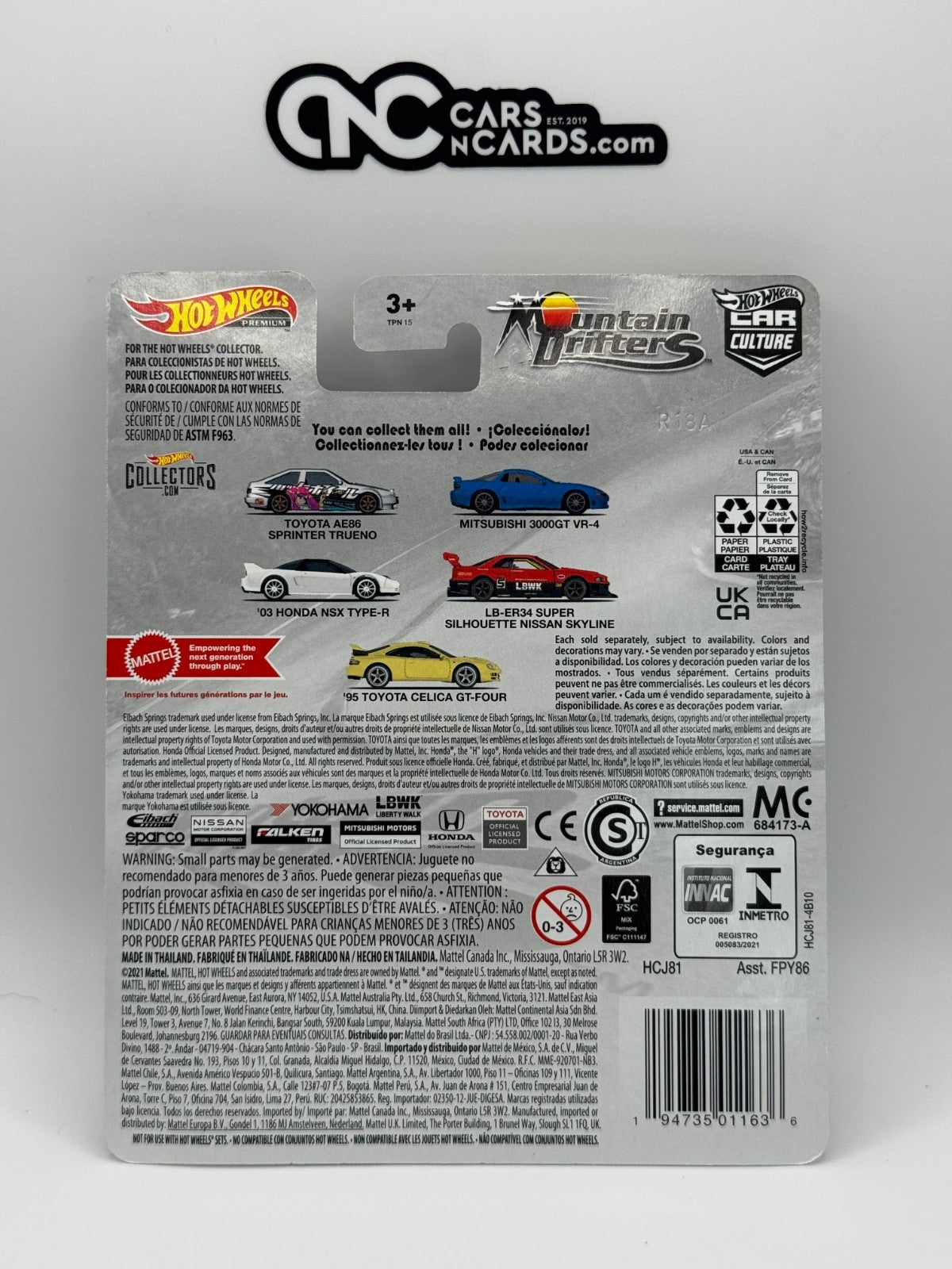 2022 Hot Wheels Premium Mountain Drifters Silhouette Nissan Skyline W/Protector