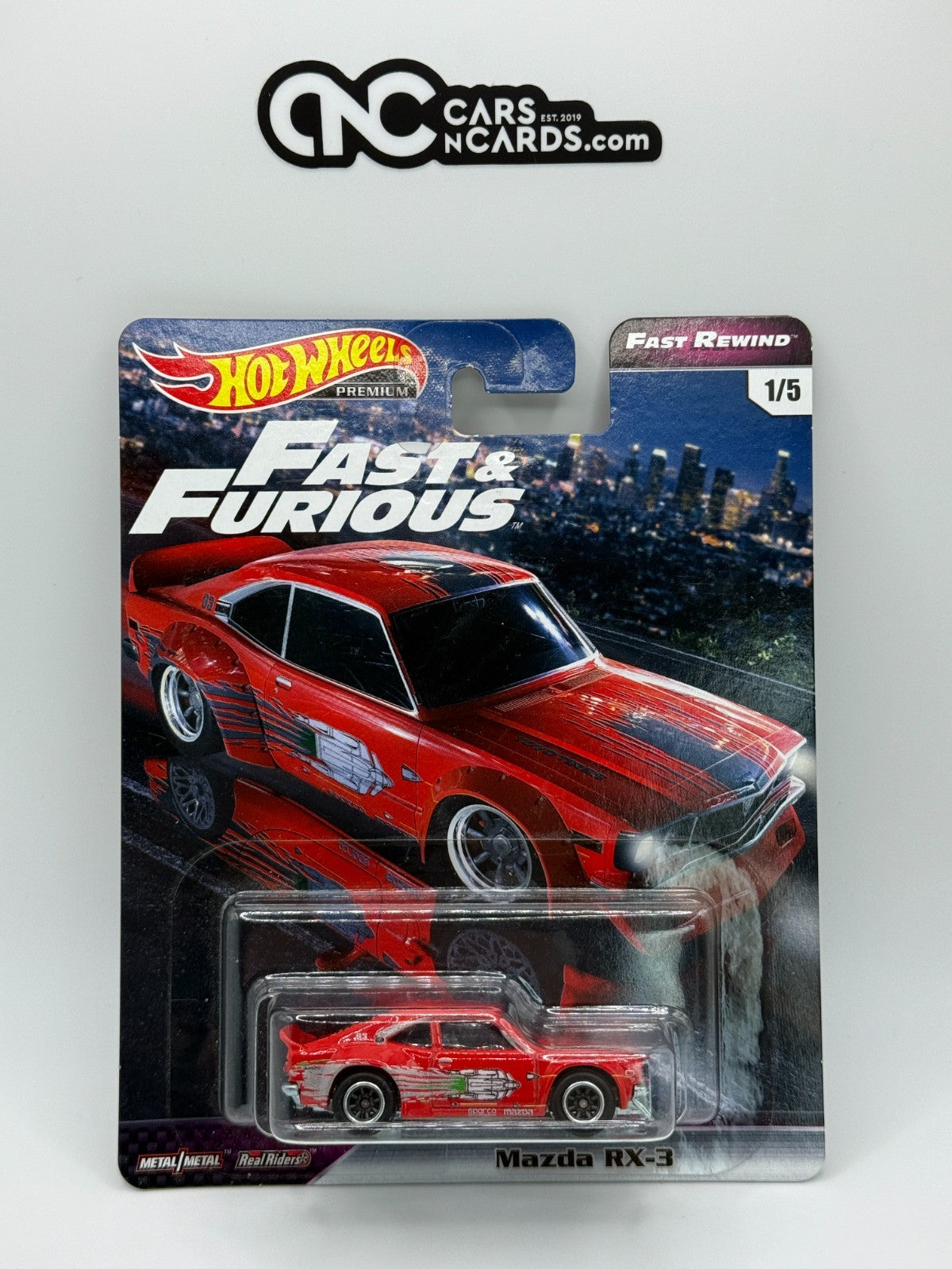 2019 Hot Wheels Premium Fast & Furious Fast Rewind Full Set of 5 Cars