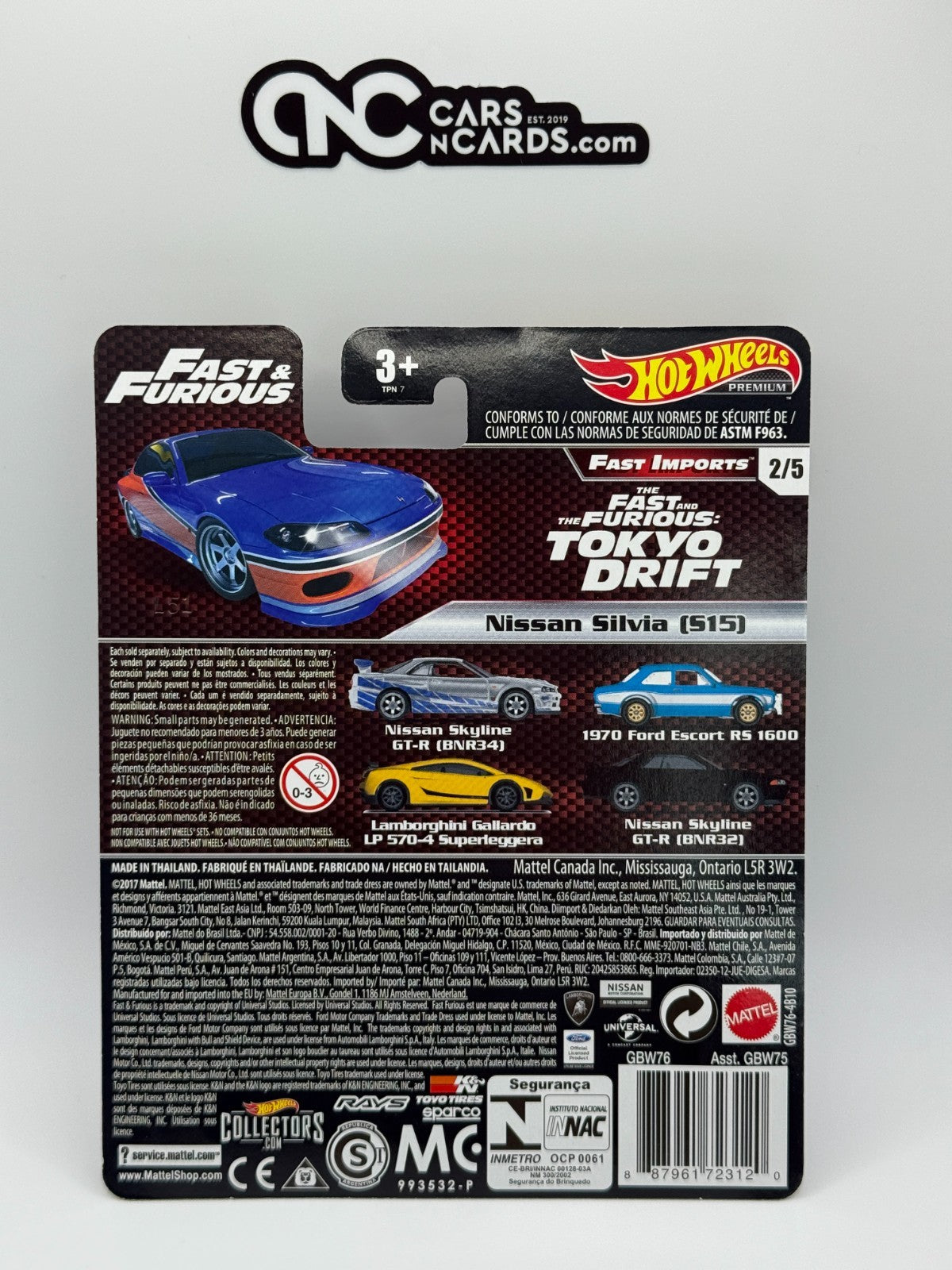 2019 Hot Wheels Premium Fast & Furious Fast Imports Full Set of 5 Cars