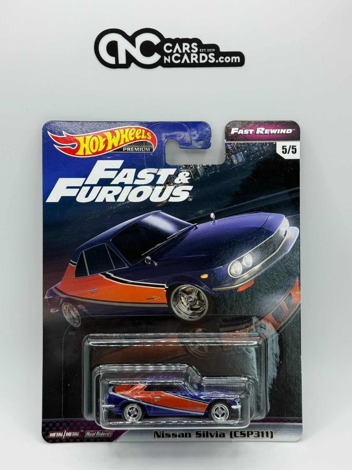 2019 Hot Wheels Premium Fast & Furious Fast Rewind Full Set of 5 Cars
