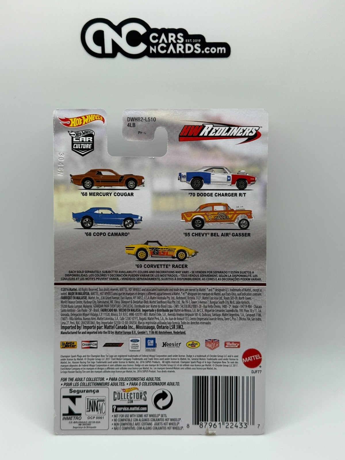 2016 Hot Wheels Premium Car Culture Premium HW Redliners Full Set of 5 Cars