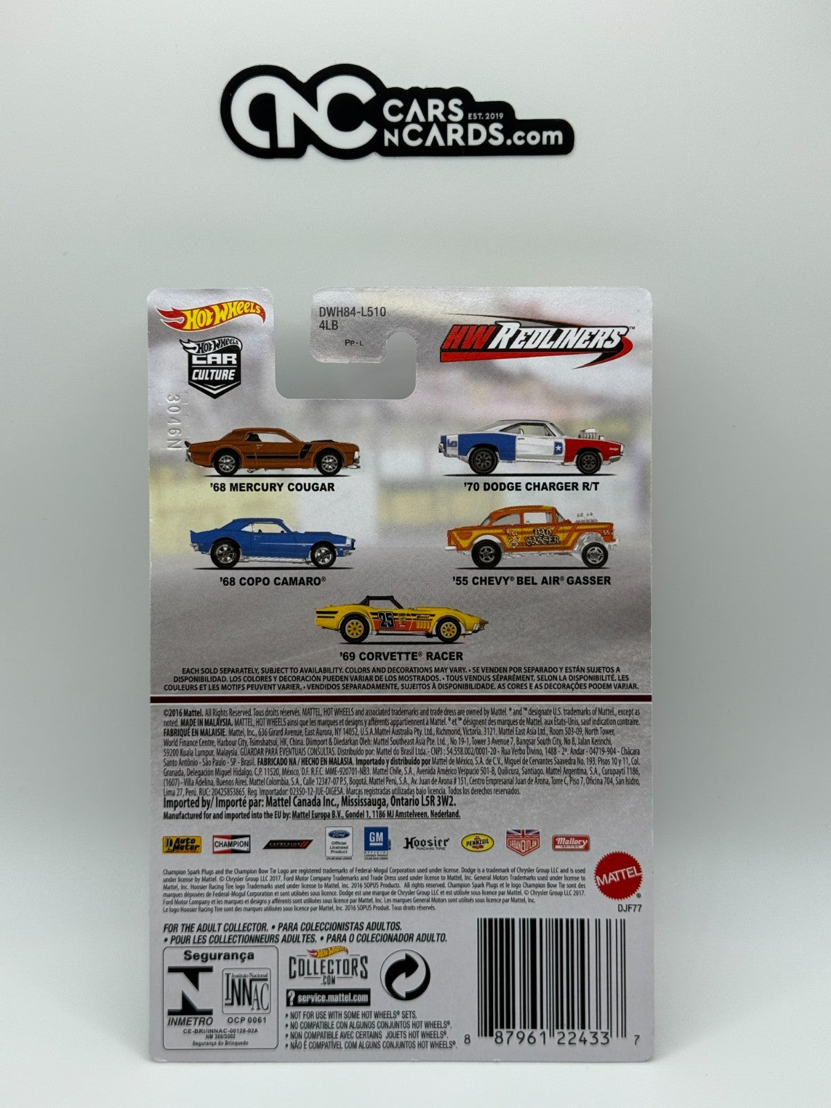 2016 Hot Wheels Premium Car Culture Premium HW Redliners Full Set of 5 Cars