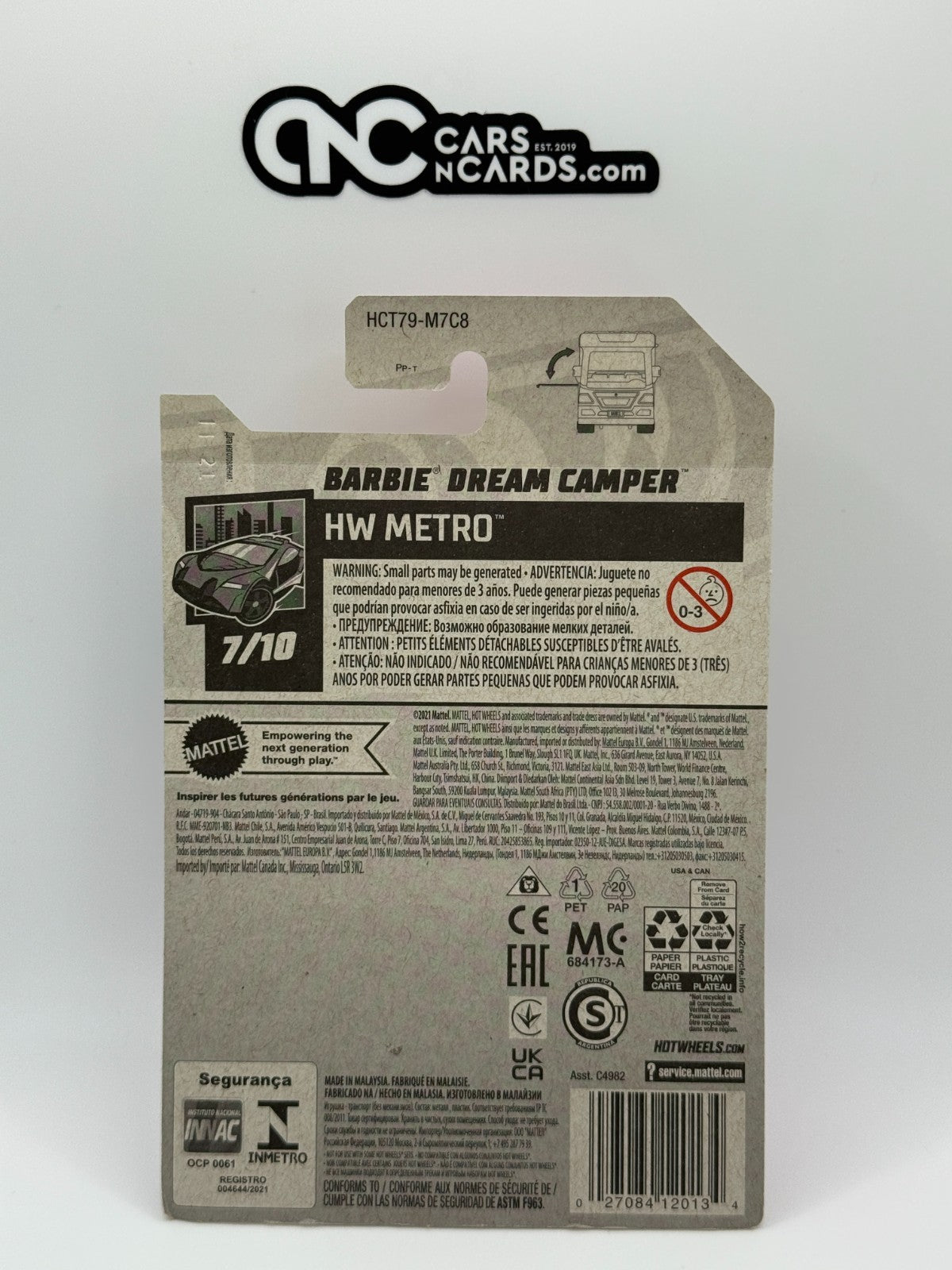 2021 Hot Wheels HW Metro 7/10 Barbie Dream Camper