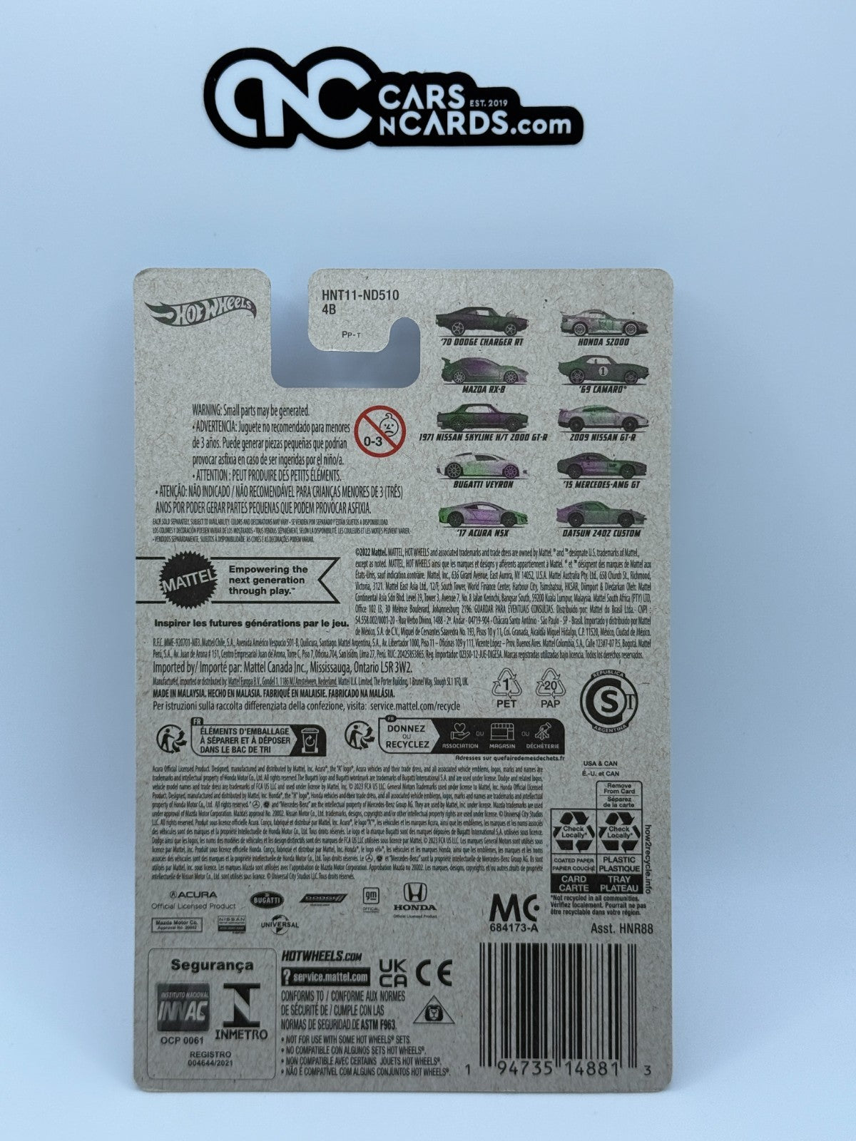 2023 Hot Wheels Fast & Furious Series 3 1/10 '70 Dodge Charger R/T