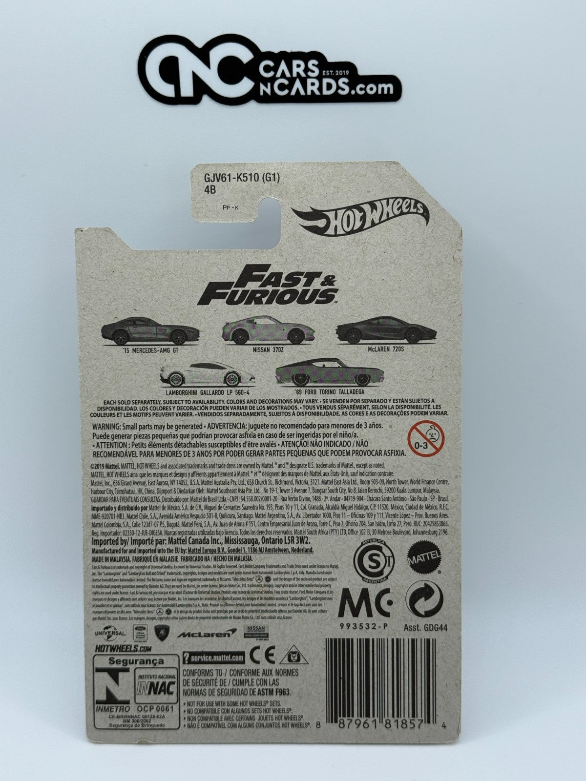2020 Hot Wheels Fast & Furious 5/5 '69 Ford Torino Talladega