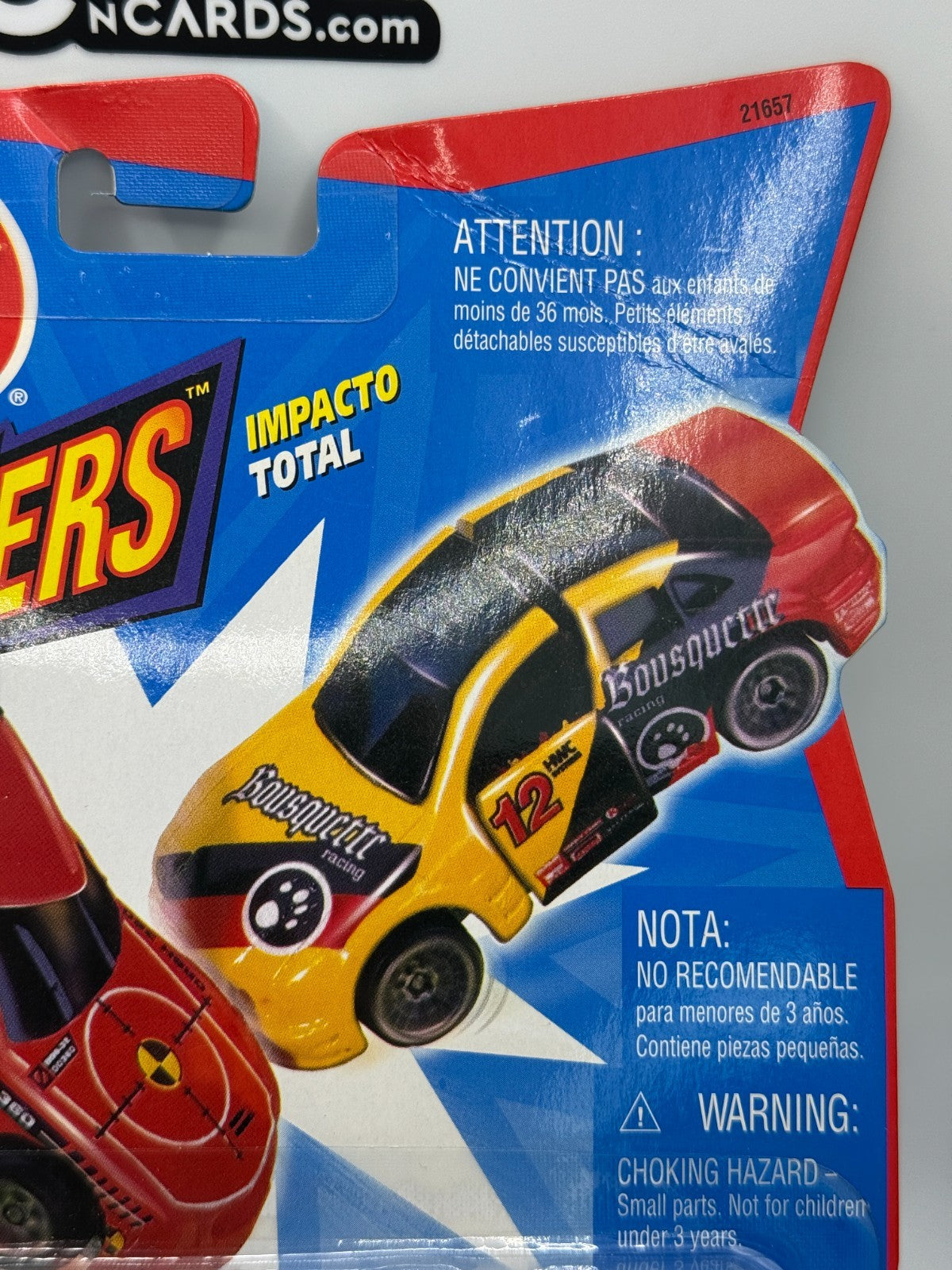 1999 Hot Wheels Crashers TC3 Technique 21657 (Card Crease)