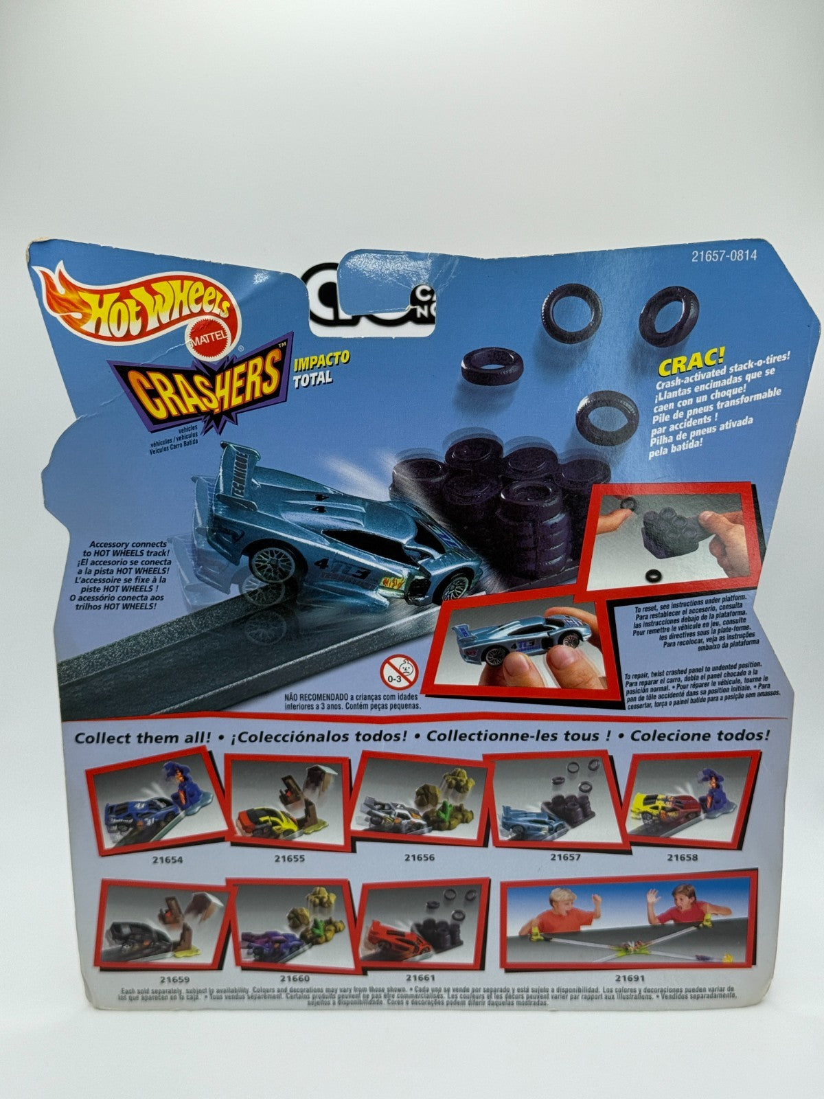 1999 Hot Wheels Crashers TC3 Technique 21657 (Card Crease)