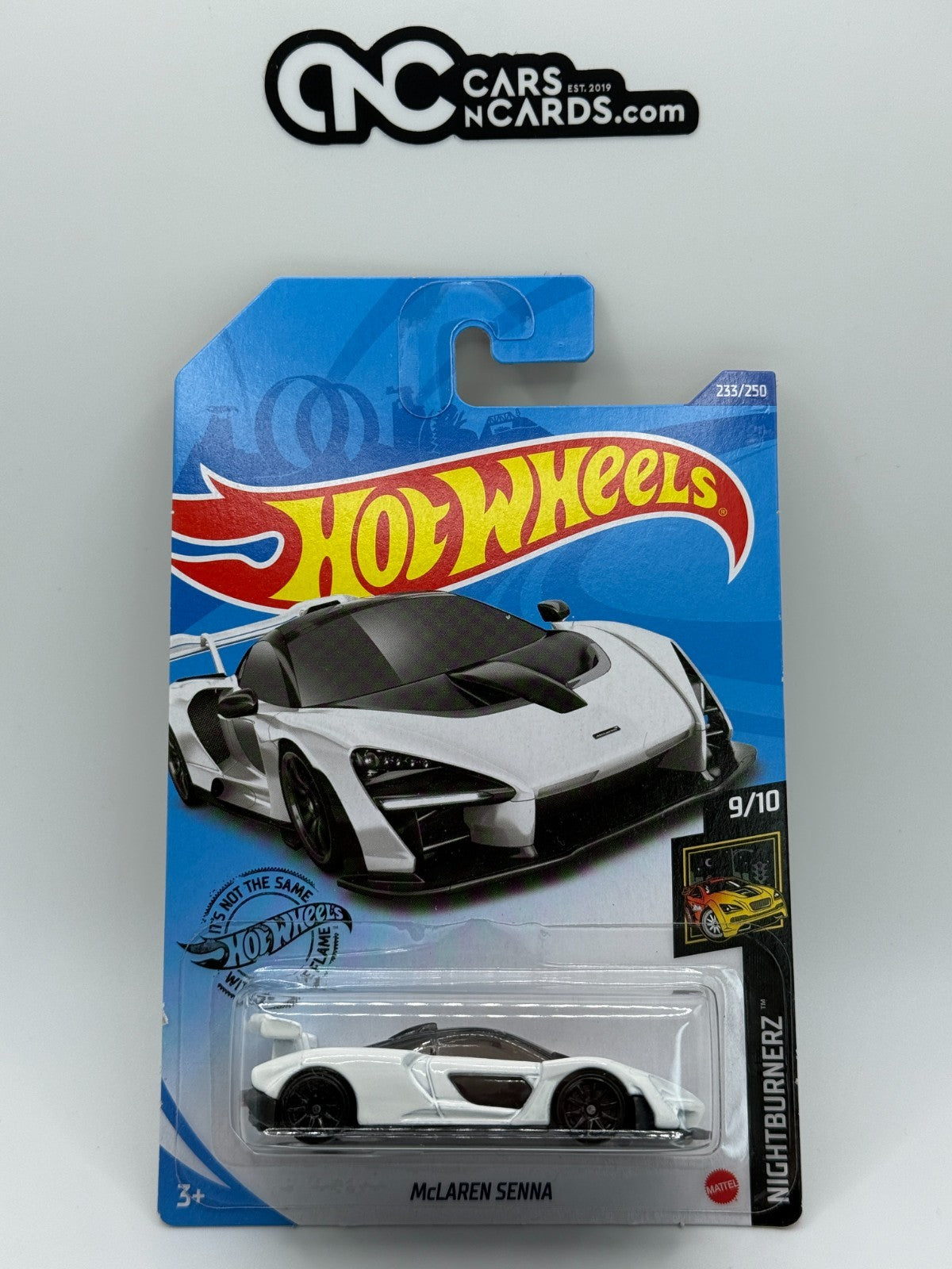 2020 Hot Wheels Nightburnerz 9/10 McLaren Senna White