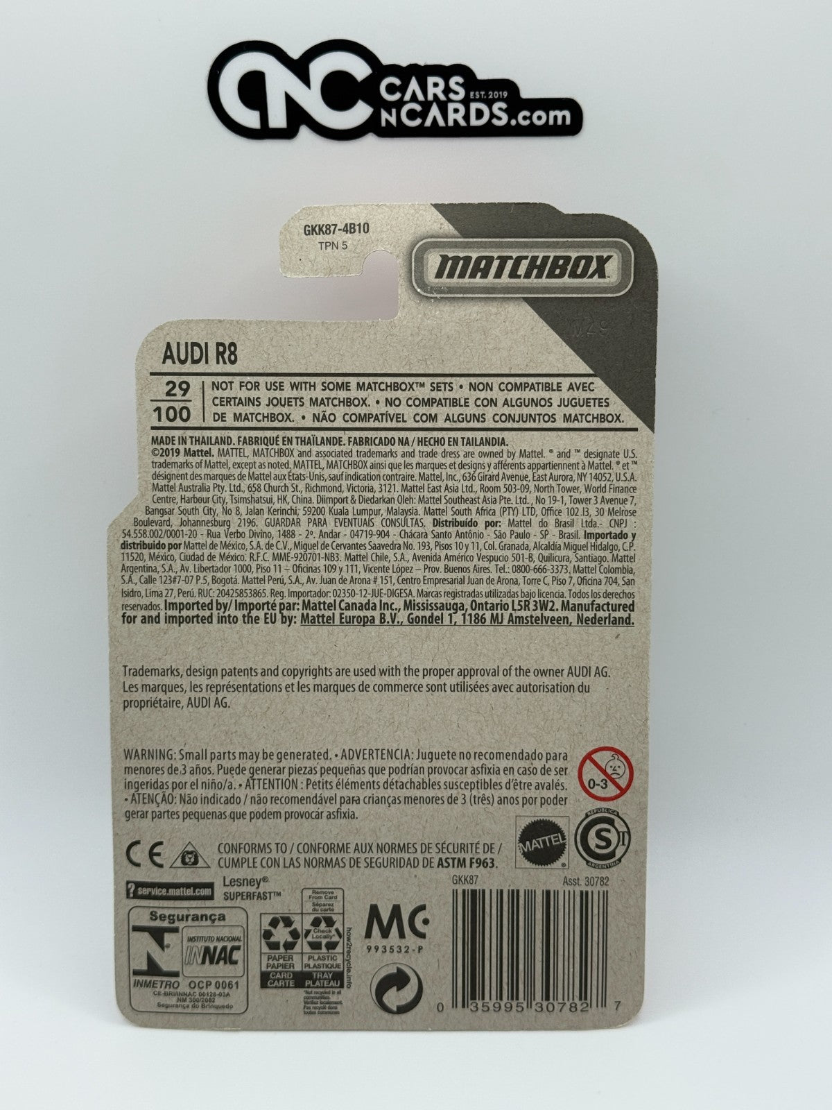 2020 Matchbox MBX City 29/100 Audi R8