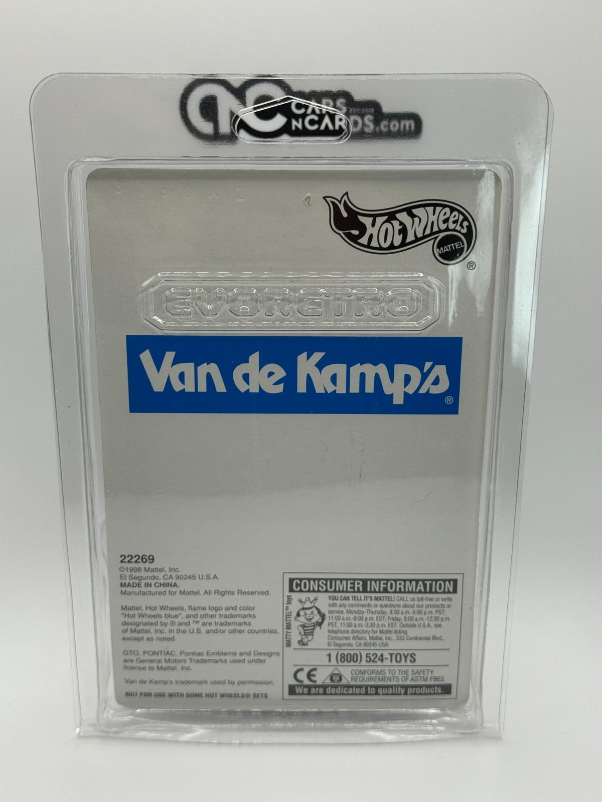1998 Hot Wheels Van De Kamp's Special Edition '67 Pontiac GTO (Card Crease)