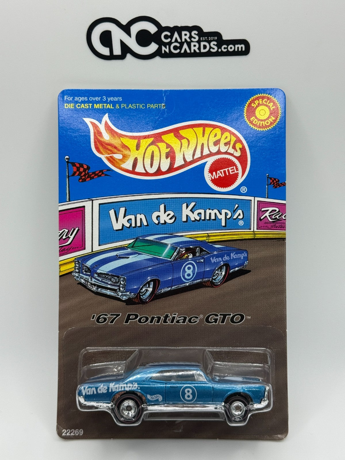 1998 Hot Wheels Van De Kamp's Special Edition '67 Pontiac GTO (Card Crease)