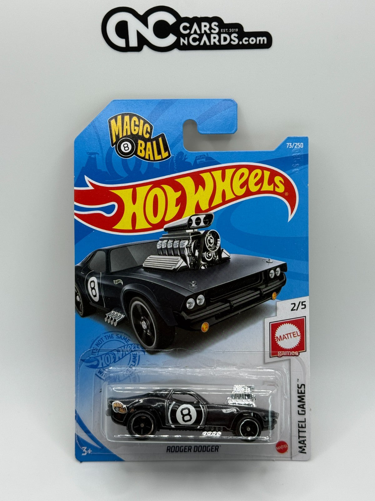 2021 Hot Wheels Mattel Games 2/5 Super Treasure Hunt Rodger Dodger Magic 8 Ball