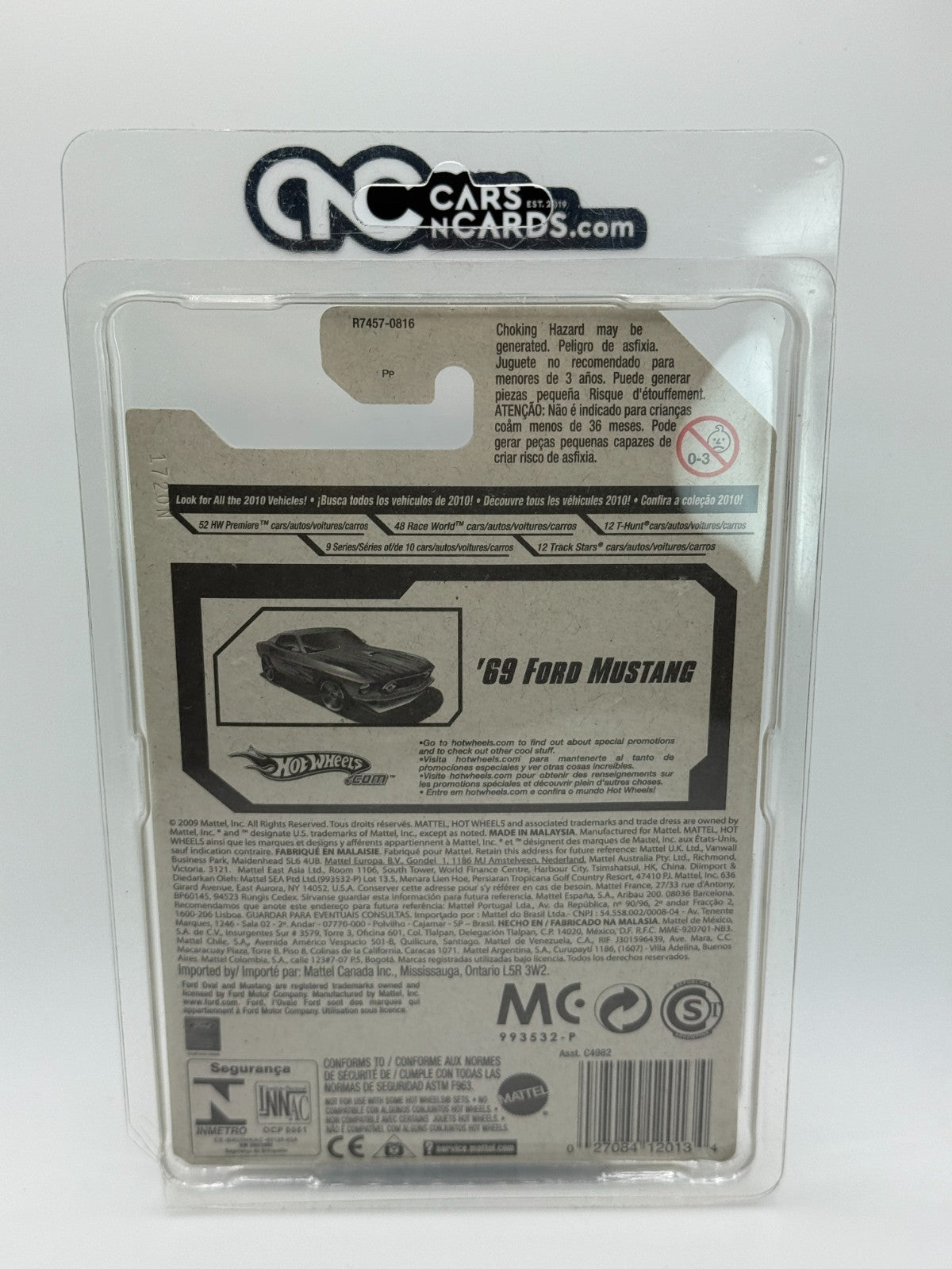 2010 Hot Wheels Super Treasure Hunts 12/12 '69 Ford Mustang With Protector