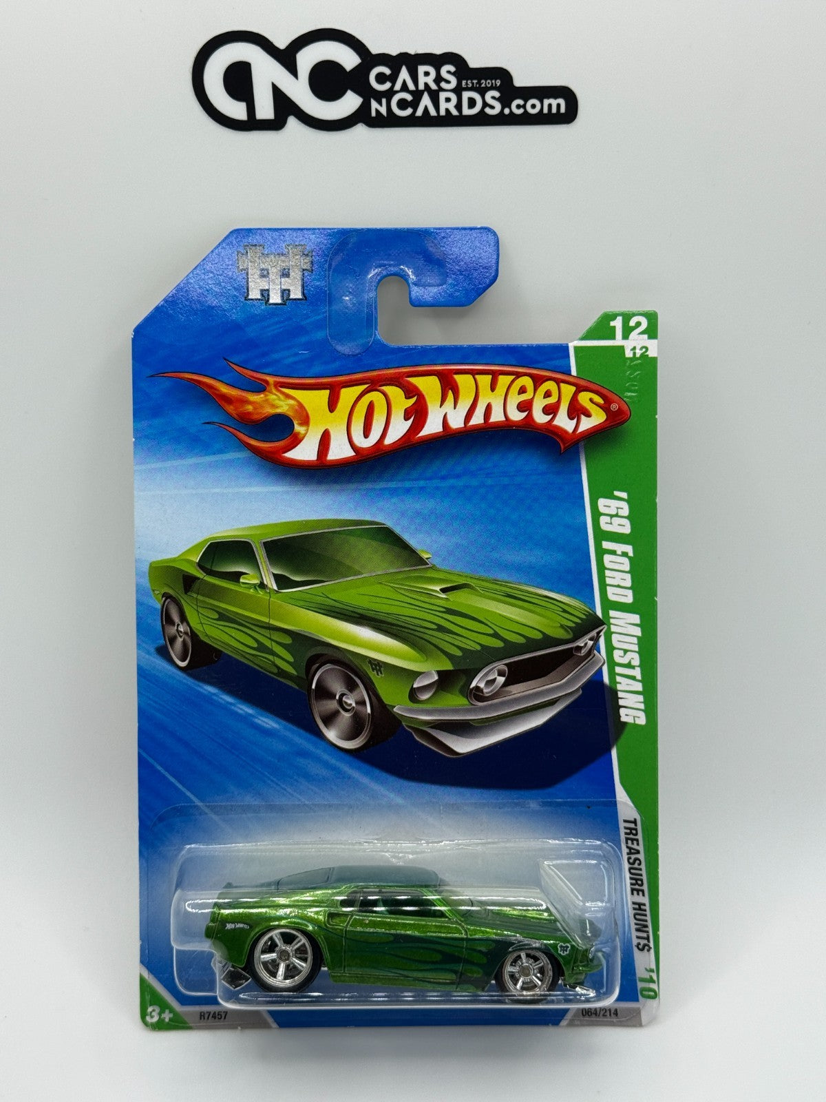 2010 Hot Wheels Super Treasure Hunts 12/12 '69 Ford Mustang With Protector