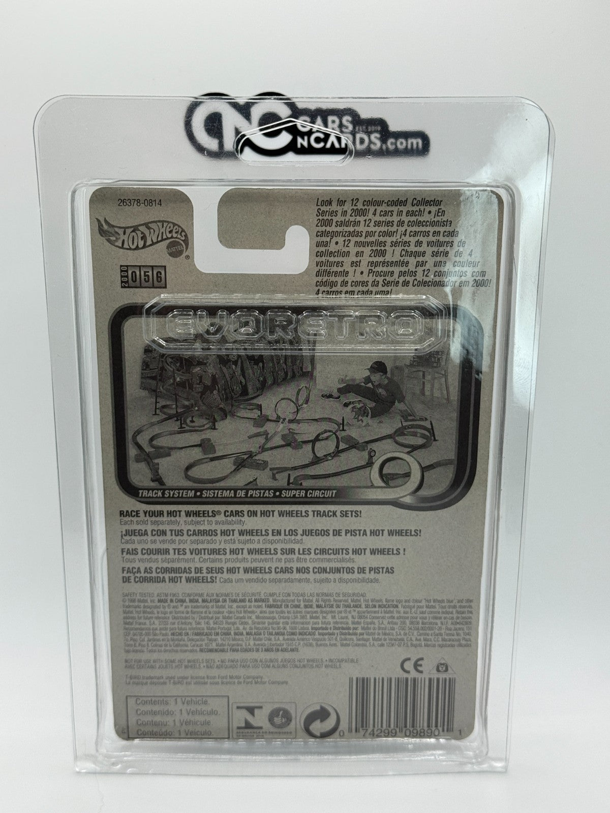 2000 Hot Wheels T-Hunt Treasure Hunt 8/12 T-Bird 1957 With Protector