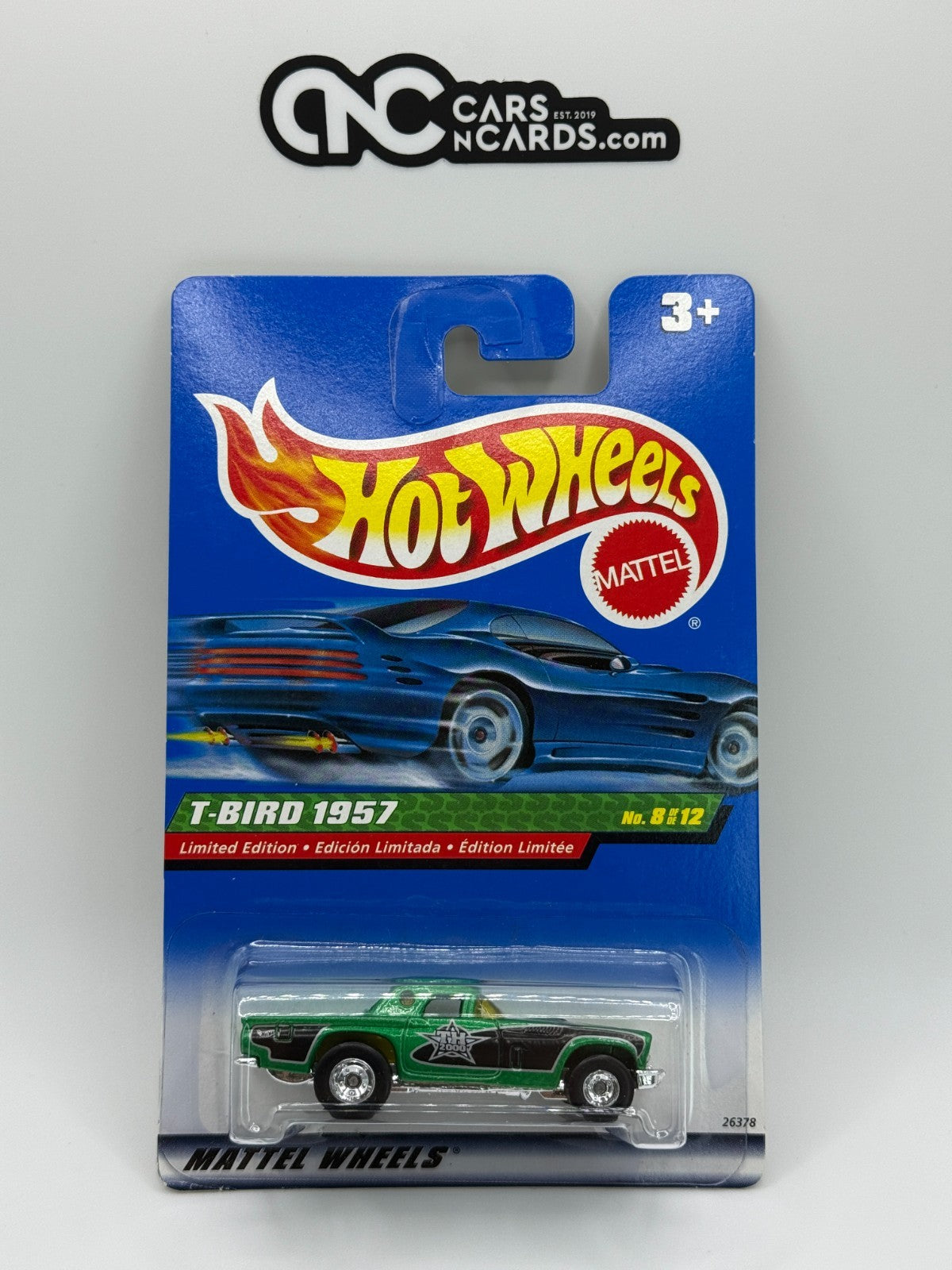 2000 Hot Wheels T-Hunt Treasure Hunt 8/12 T-Bird 1957 With Protector
