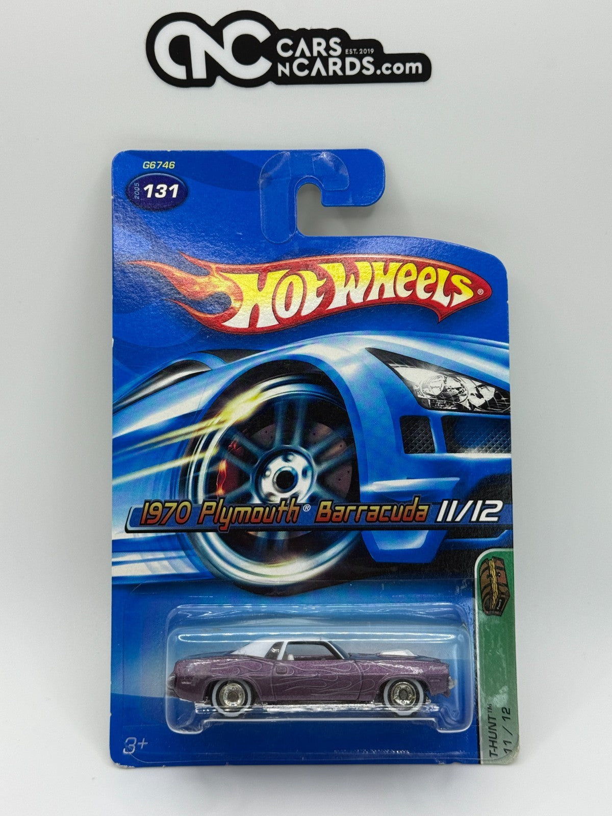 2005 Hot Wheels T-Hunt Treasure Hunt 11/12 1970 Plymouth Barracuda W/Protector