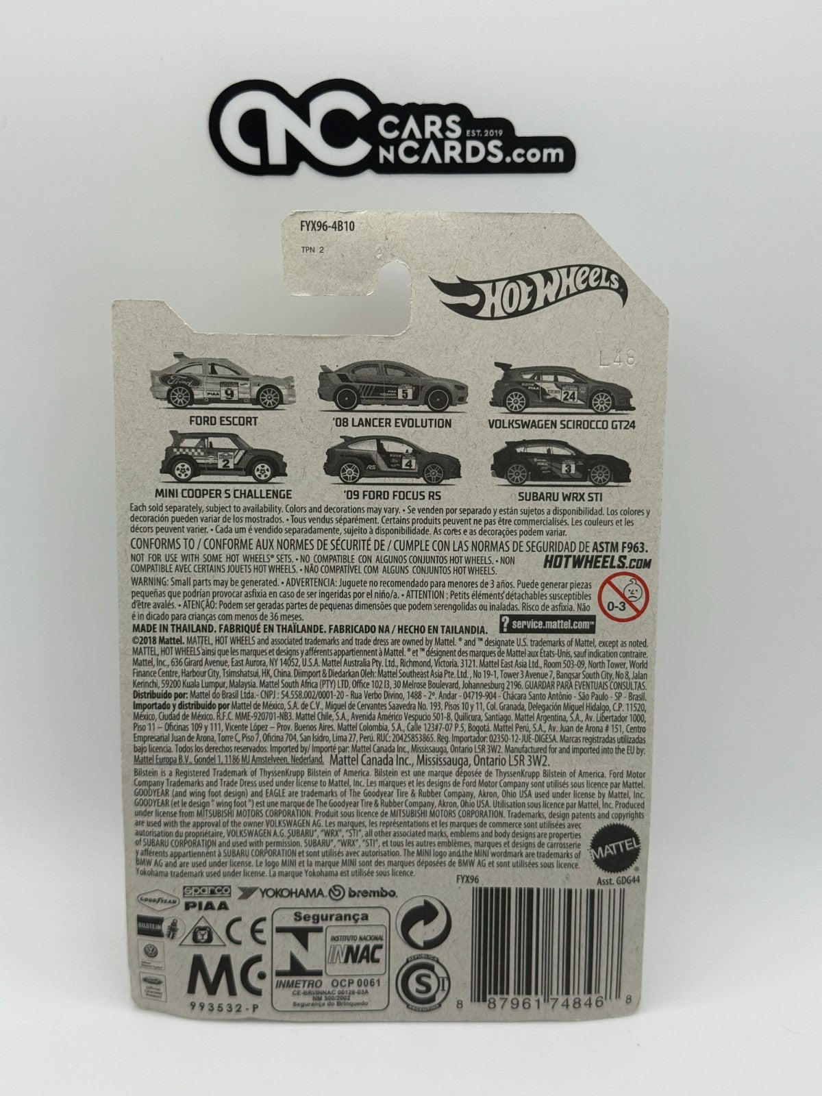 2019 Hot Wheels Rally Sport Series 1/6 Ford Escort (Soft Corners)