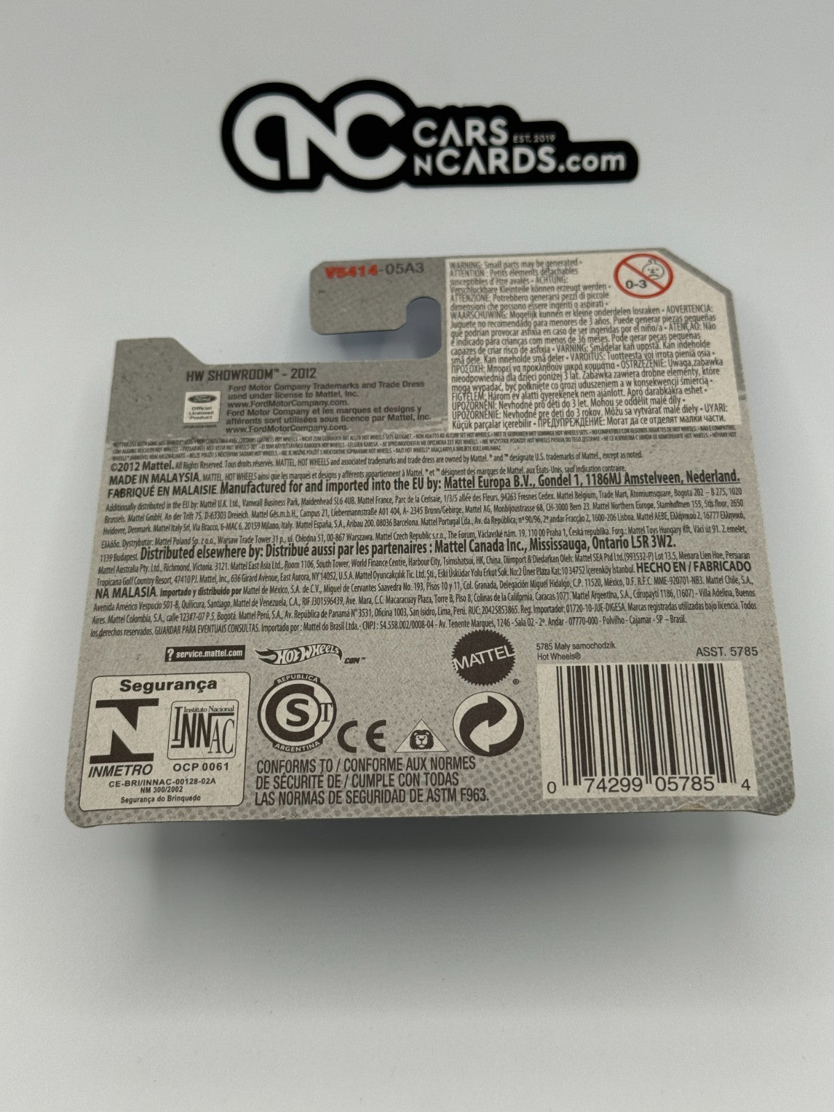 2012 Hot Wheels HW Showroom '69 Ford Torino Talladega Short Card (Soft Corners)