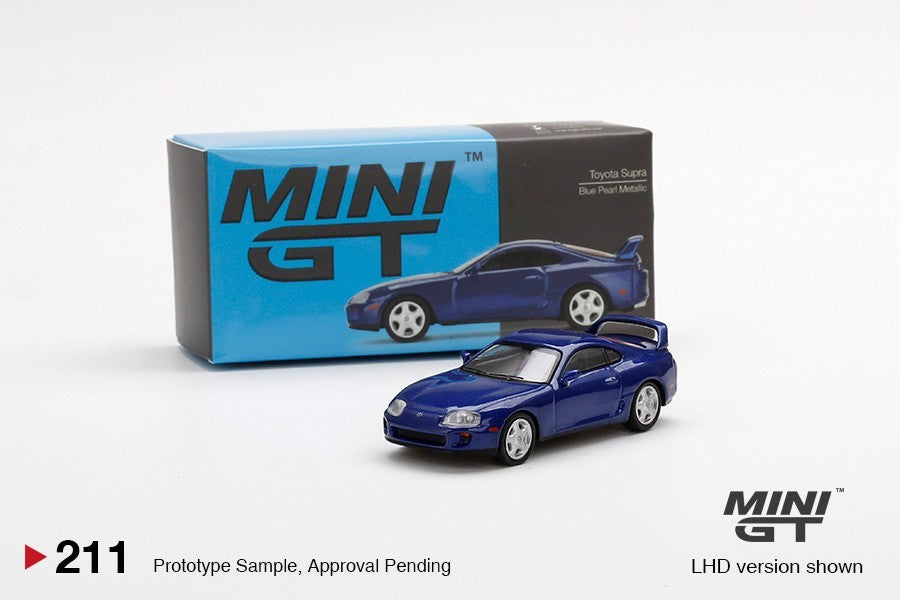 Mini GT 1:64 Toyota Supra Blue Pearl Metallic 211 RAW CHASE Open Box