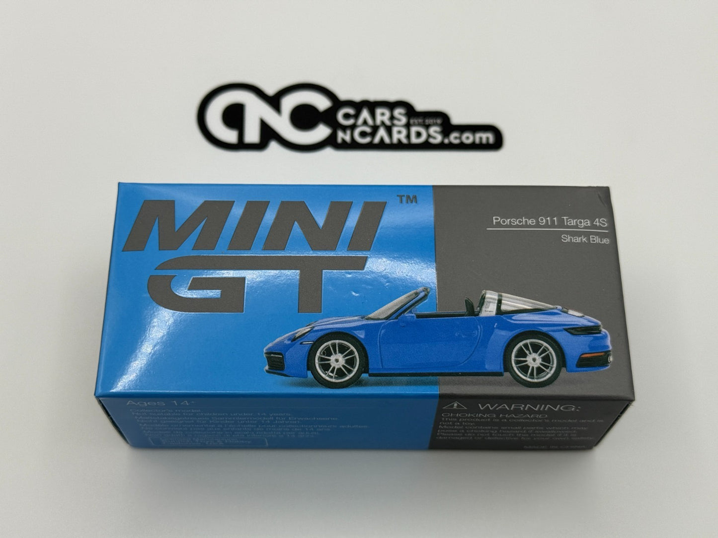 Mini GT 1:64 Porsche 911 Targa 4S Shark Blue 610 Open Box (Small Dent on Box)
