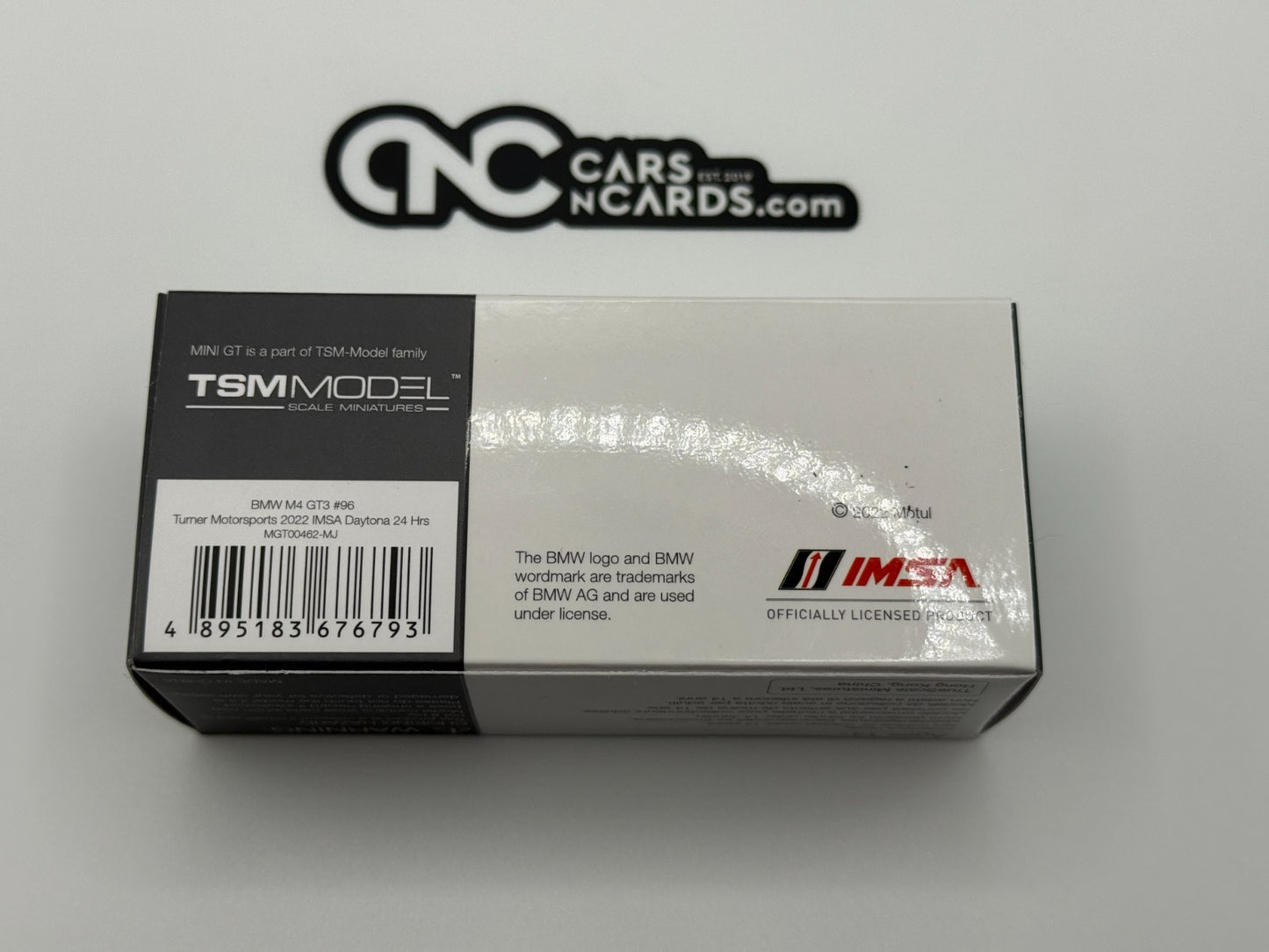Mini GT 1:64 BMW M4 GT3 Turner Motorsports 2022 IMSA Daytona 24 HRS 462 Open Box