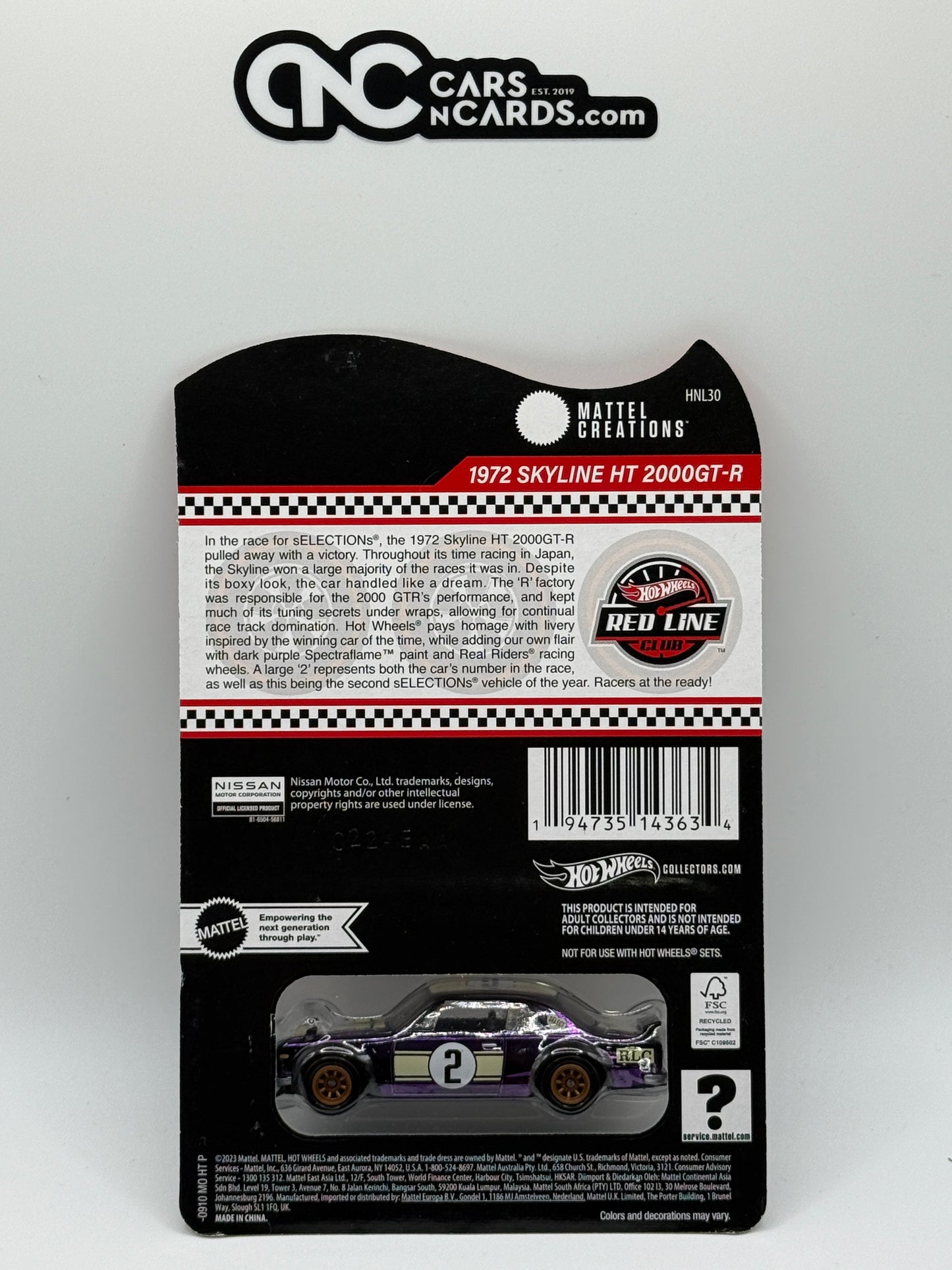 2023 Hot Wheels RLC sELECTIONs 1972 Nissan Skyline HT 2000GT-R