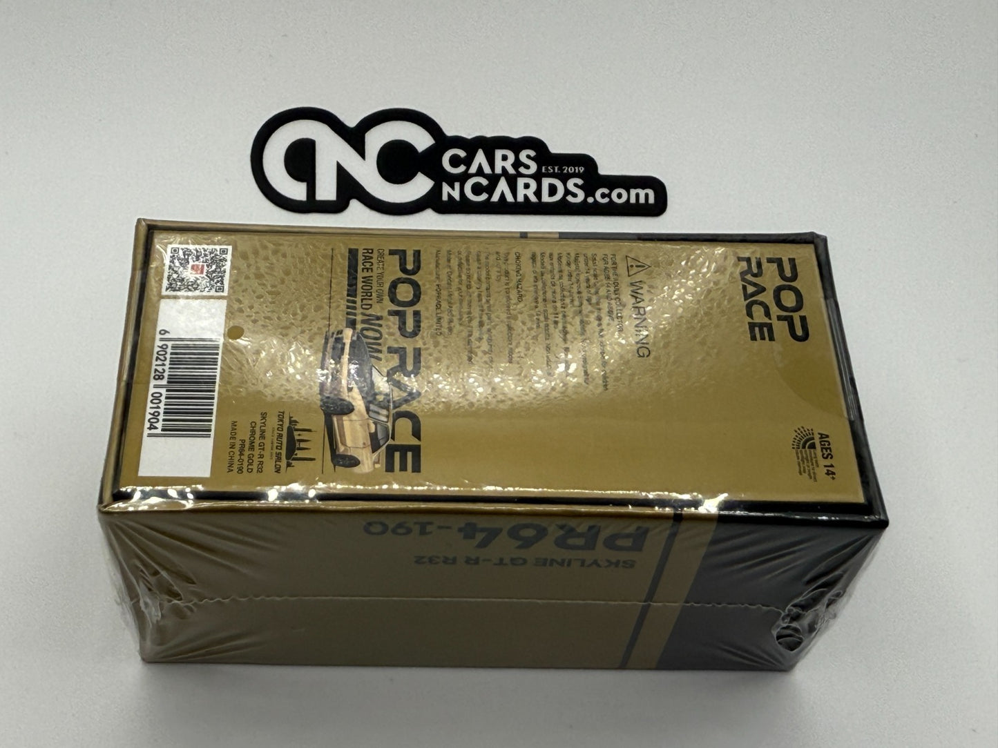 POPRACE 1:64 SKYLINE GT-R R32 Chrome Gold TASKL 2025 Event Model PR640190