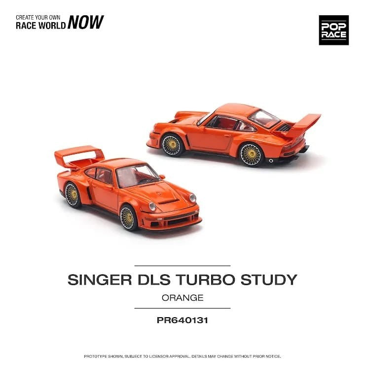 POPRACE 1:64 SINGER DLS TURBO (TRACK) ORANGE PR640131