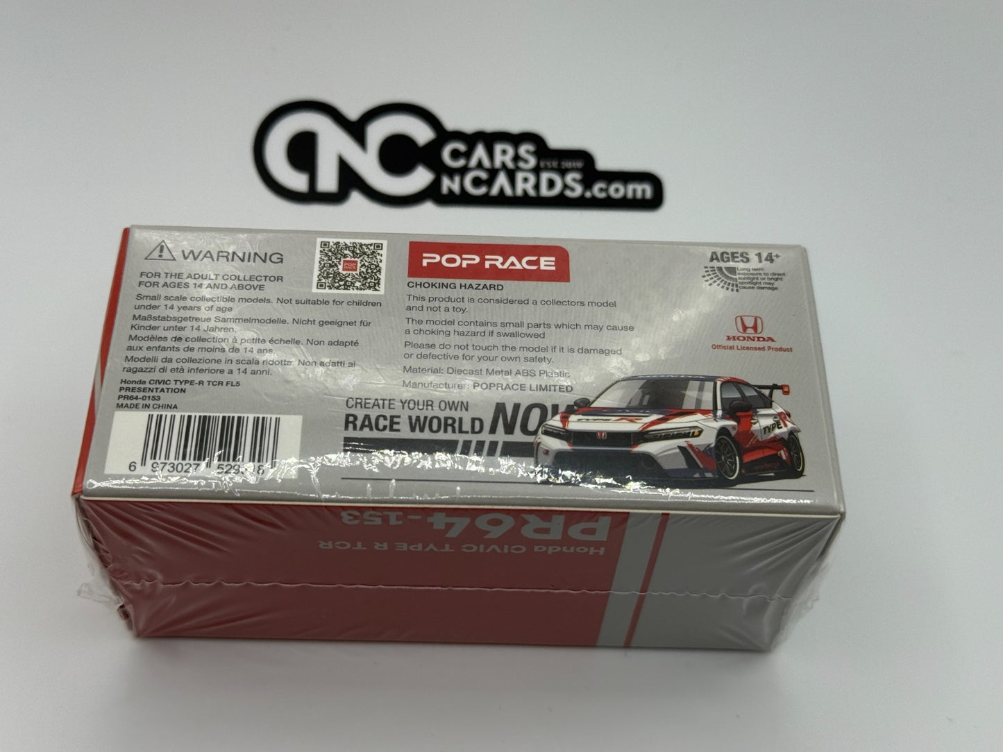 POPRACE 1:64 HONDA CIVIC TYPE-R (FL5) TCR PRESENTATION PR640153