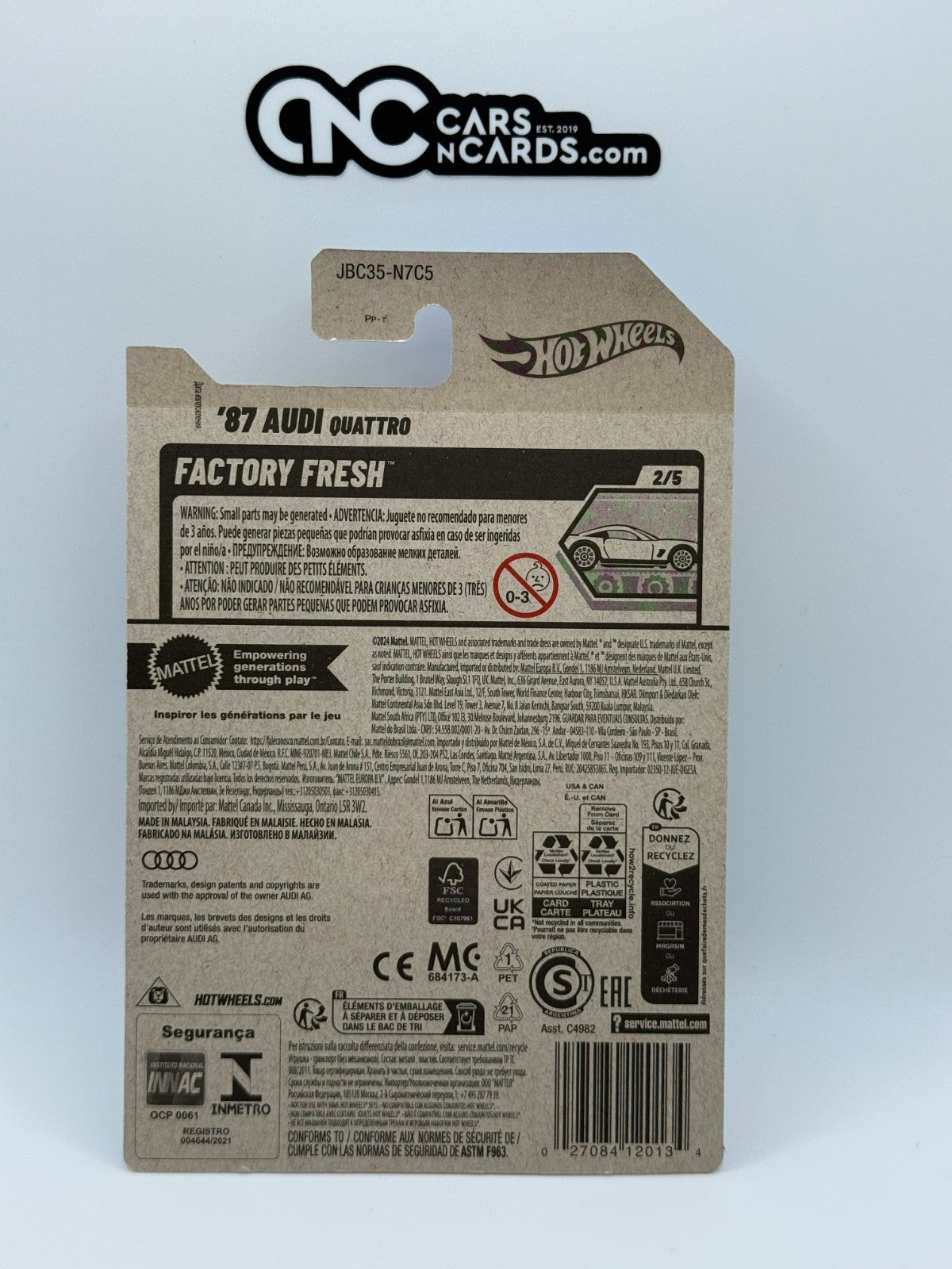 2025 Hot Wheels Factory Fresh Super Treasure Hunt '87 Audi Quattro W/Protector