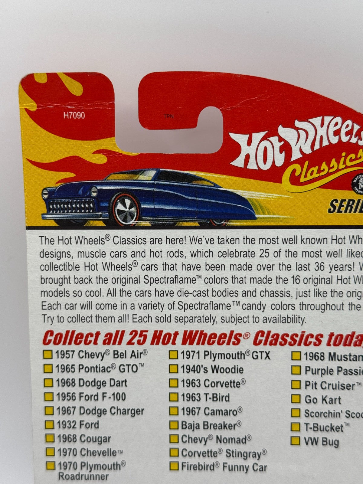 2005 Hot Wheels Classics Series 1 VW Bug Red #25/25 (Card Crease)