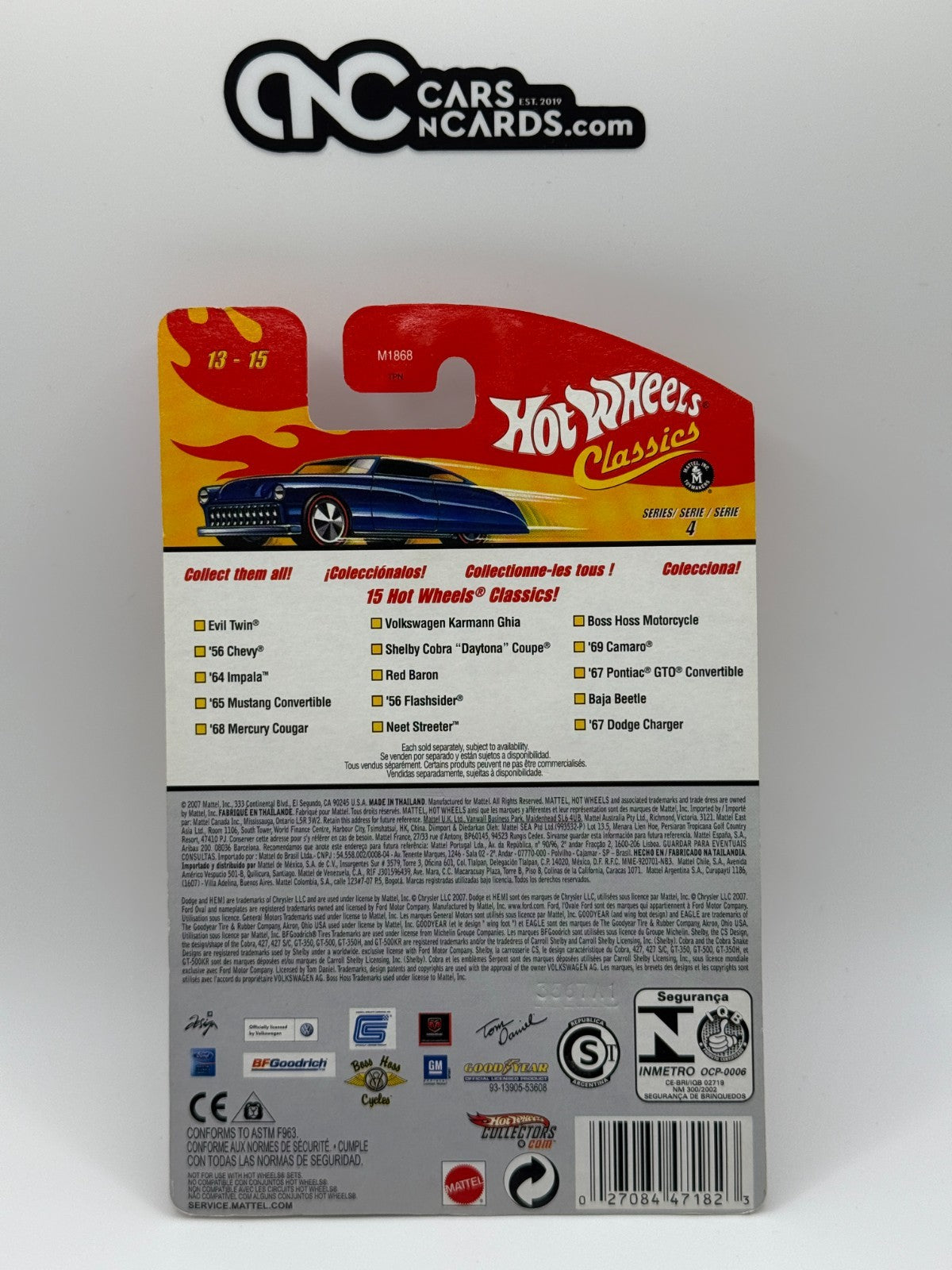 2008 Hot Wheels Classics Series 4 '67 Pontiac GTO Convertible 13-15 Dark Orange