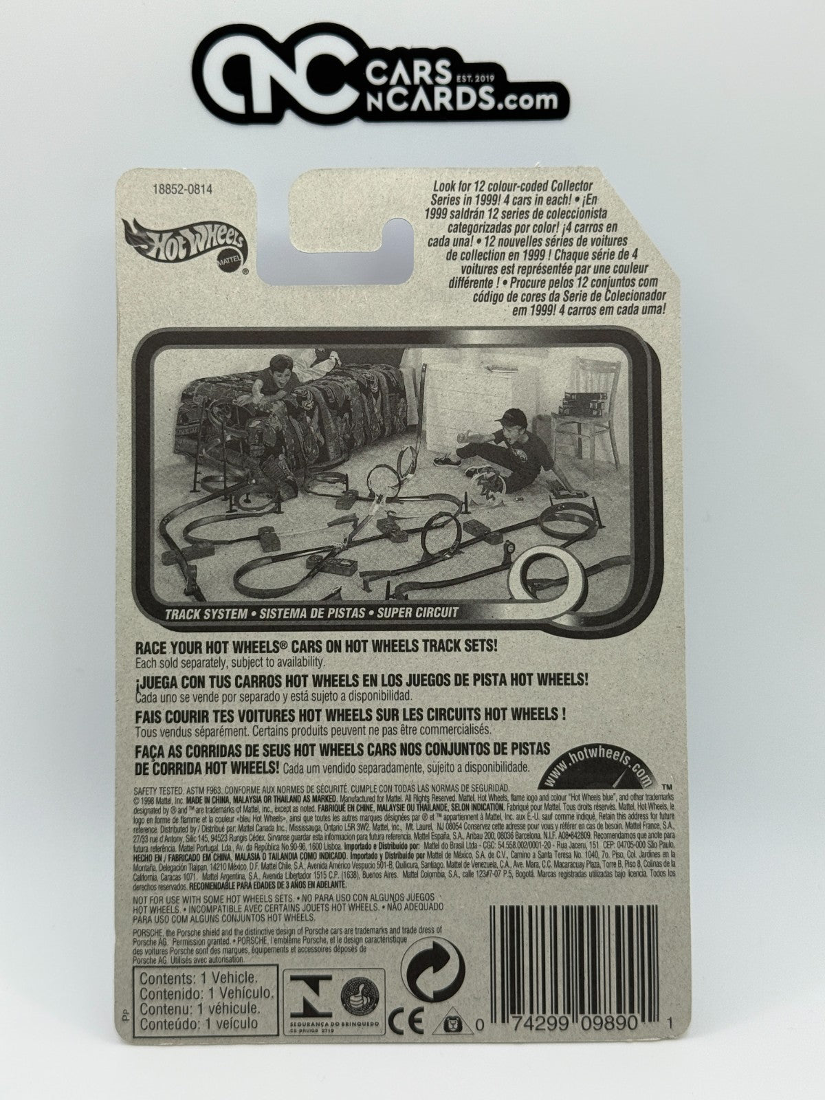 1999 Hot Wheels First Editions 25/26 Porsche 911 GT1-98 White