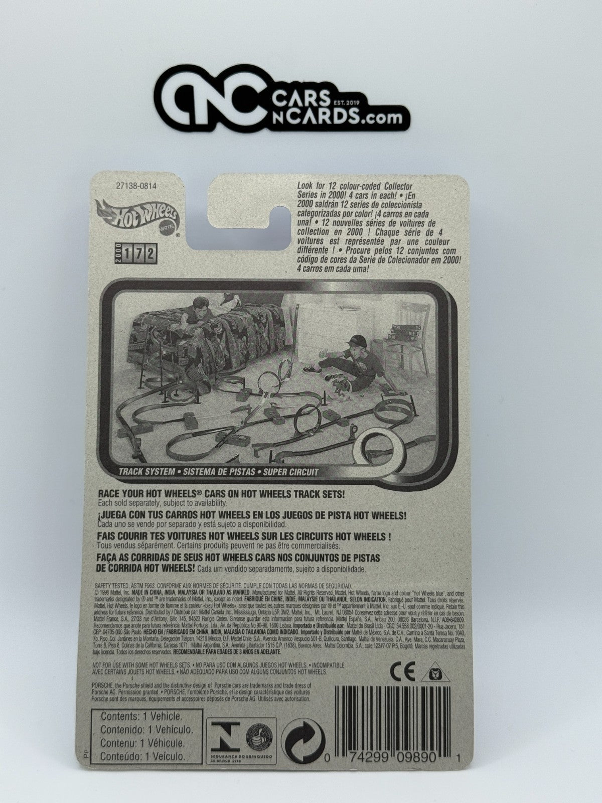 2000 Hot Wheels Porsche 911 GT1-98 Purple