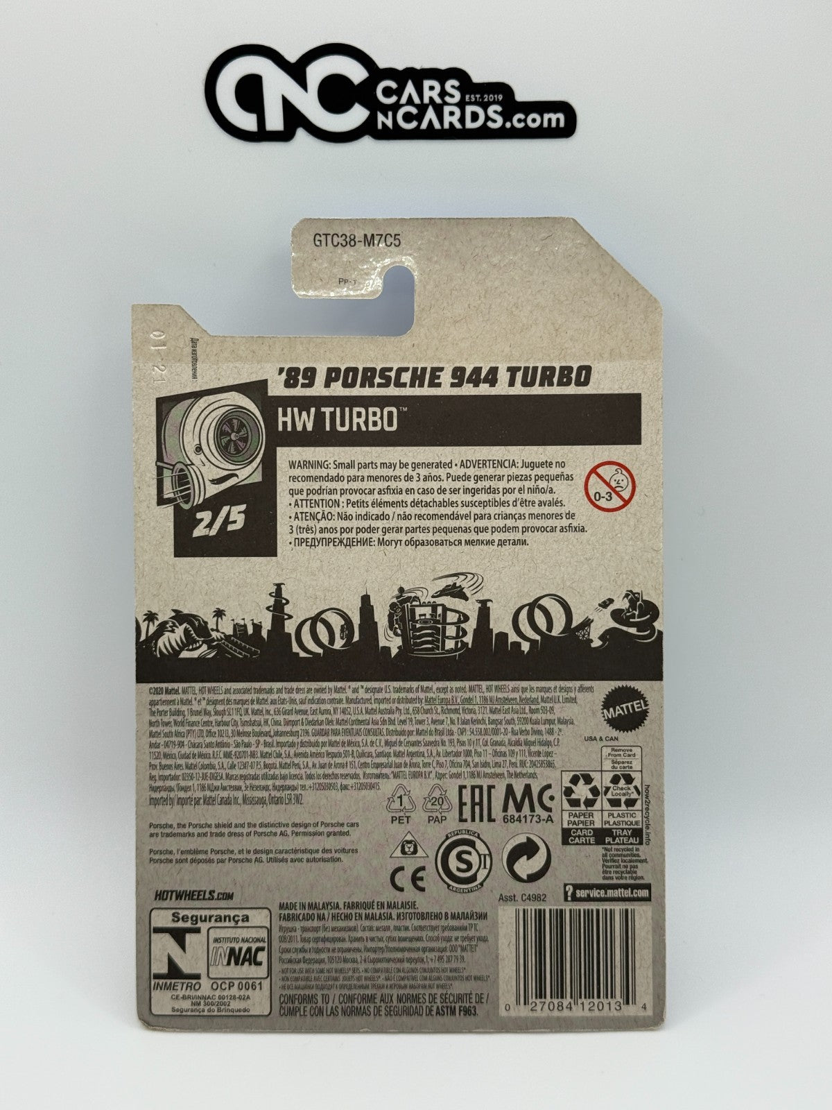 2021 Hot Wheels HW Turbo 2/5 '89 Porsche 944 Turbo Magnus Walker Blue